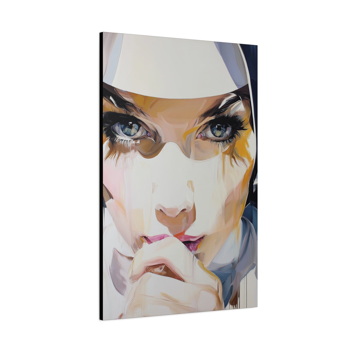 Gallery Wrapped Canvas, Habits and Heresy Art Canvas, Naughty Nuns Art Canvas – Sister Amara