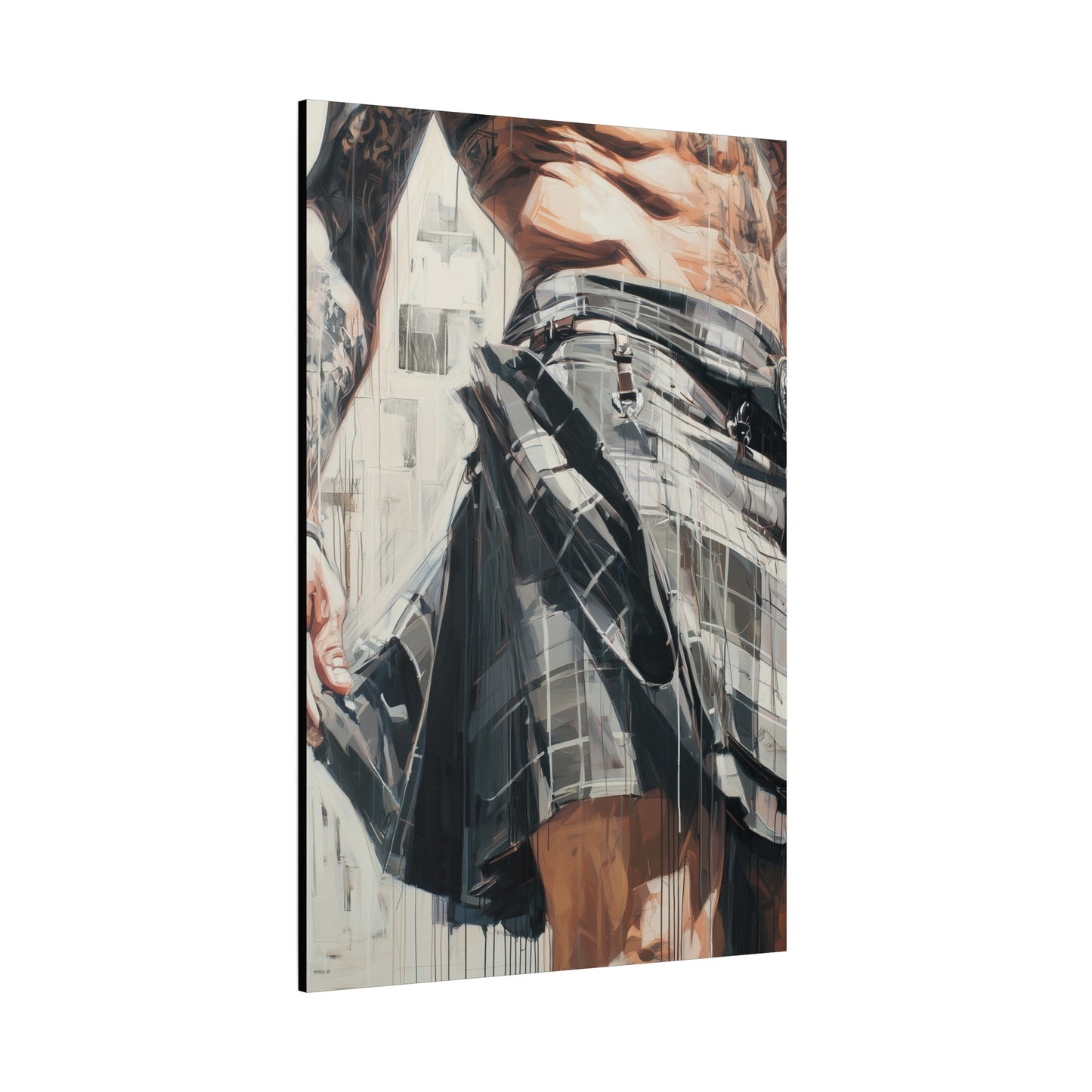 Gallery Wrapped Canvas, Kilts and Carnage Art Canvas, Erotic Pinup Art Canvas – Torin