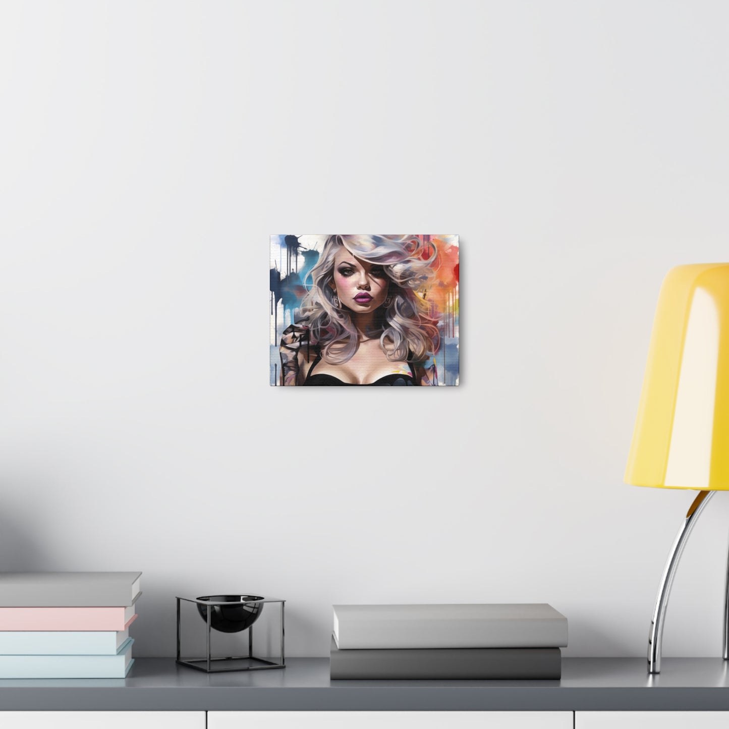 Canvas Wall Art, Gallery Wrapped Pop Art, Femme Doll Wall Art – Zephyr