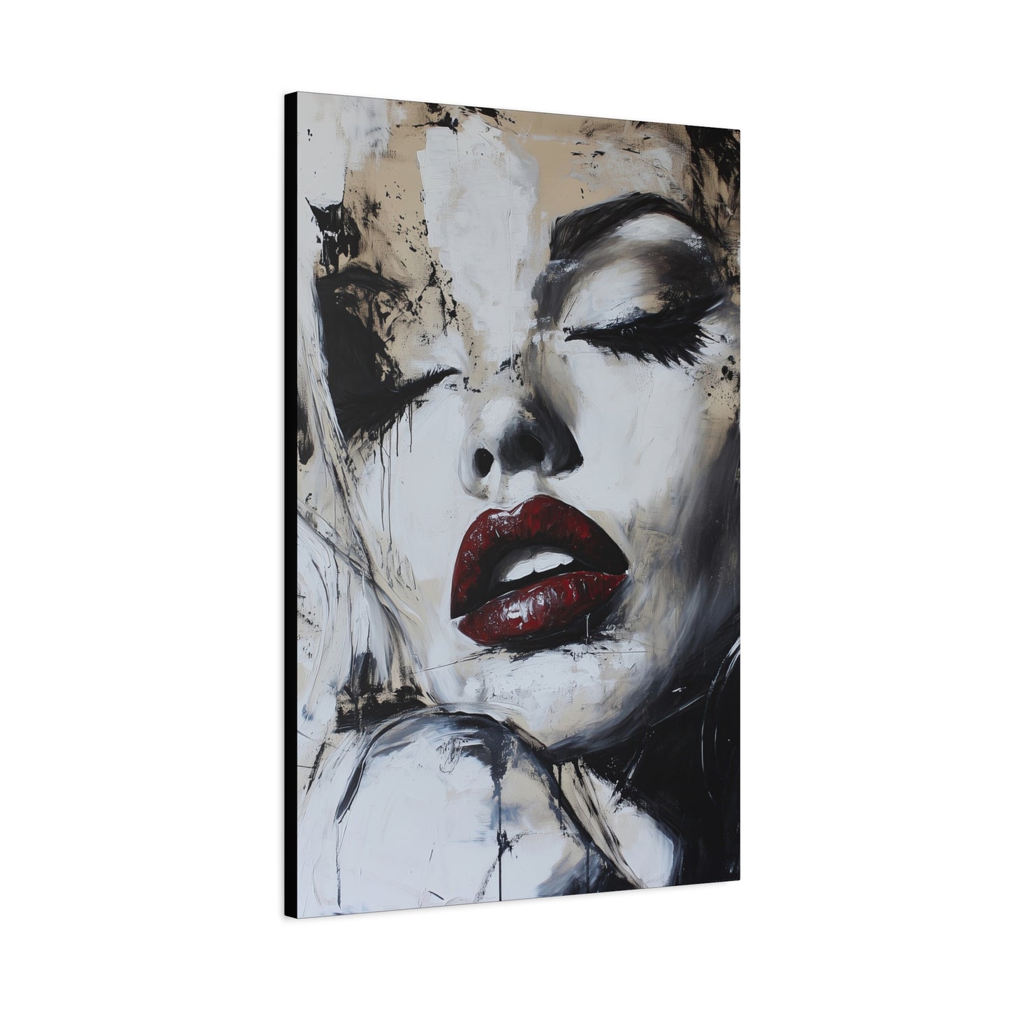 Gallery Wrapped Canvas, Guilt and Grit Adult Art Canvas, Erotic Pinup Art Canvas – Talia