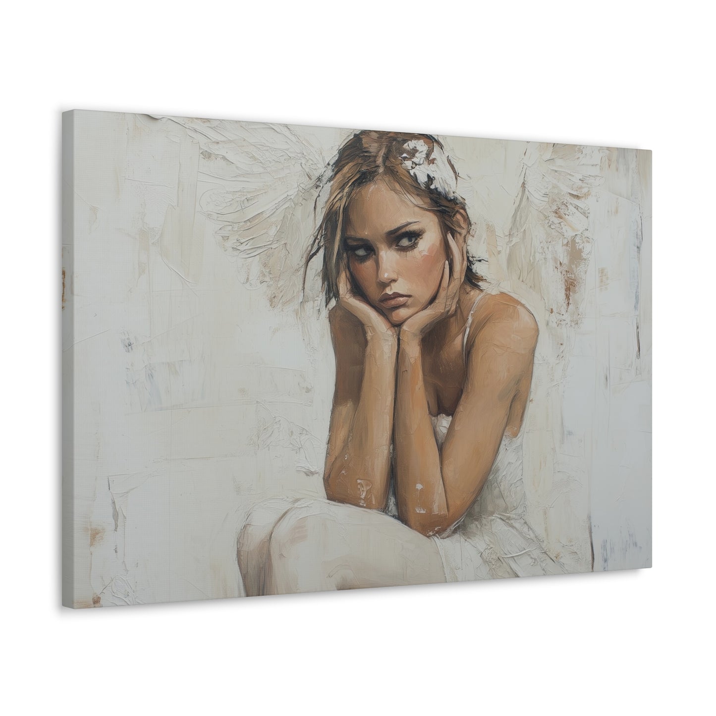 Gallery Wrapped Canvas, Sinners and Saints Art Canvas, Angel Art Canvas – Amber