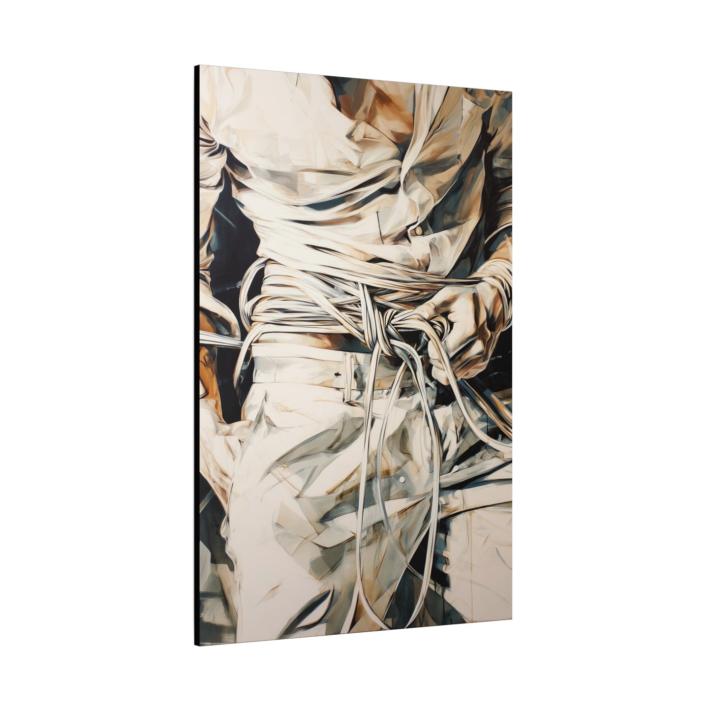 Gallery Wrapped Canvas, Ropes and Reverence Art Canvas, Erotic Shibari Art Canvas – Lucien