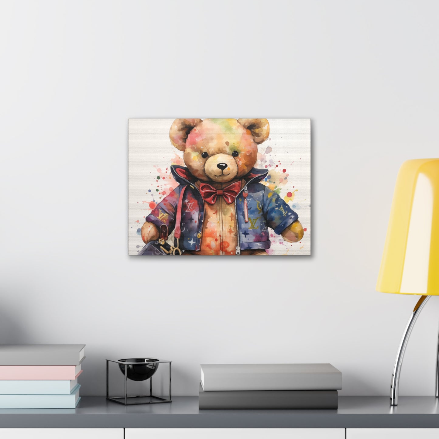 Canvas Gallery Wrap - LV Bear Wall Art - Drip