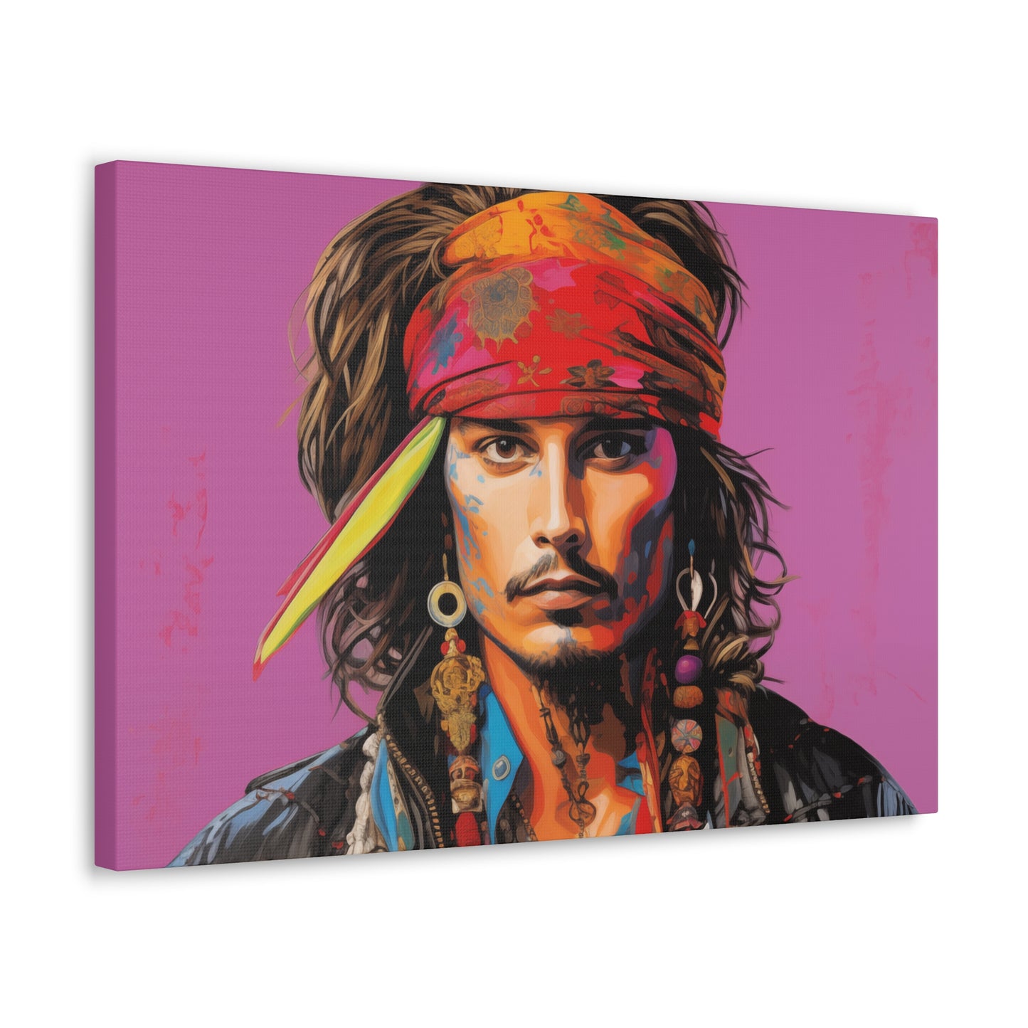 Gallery Wrapped Canvas, Celebrity Inspired, Pop Art Canvas – Johnny Also