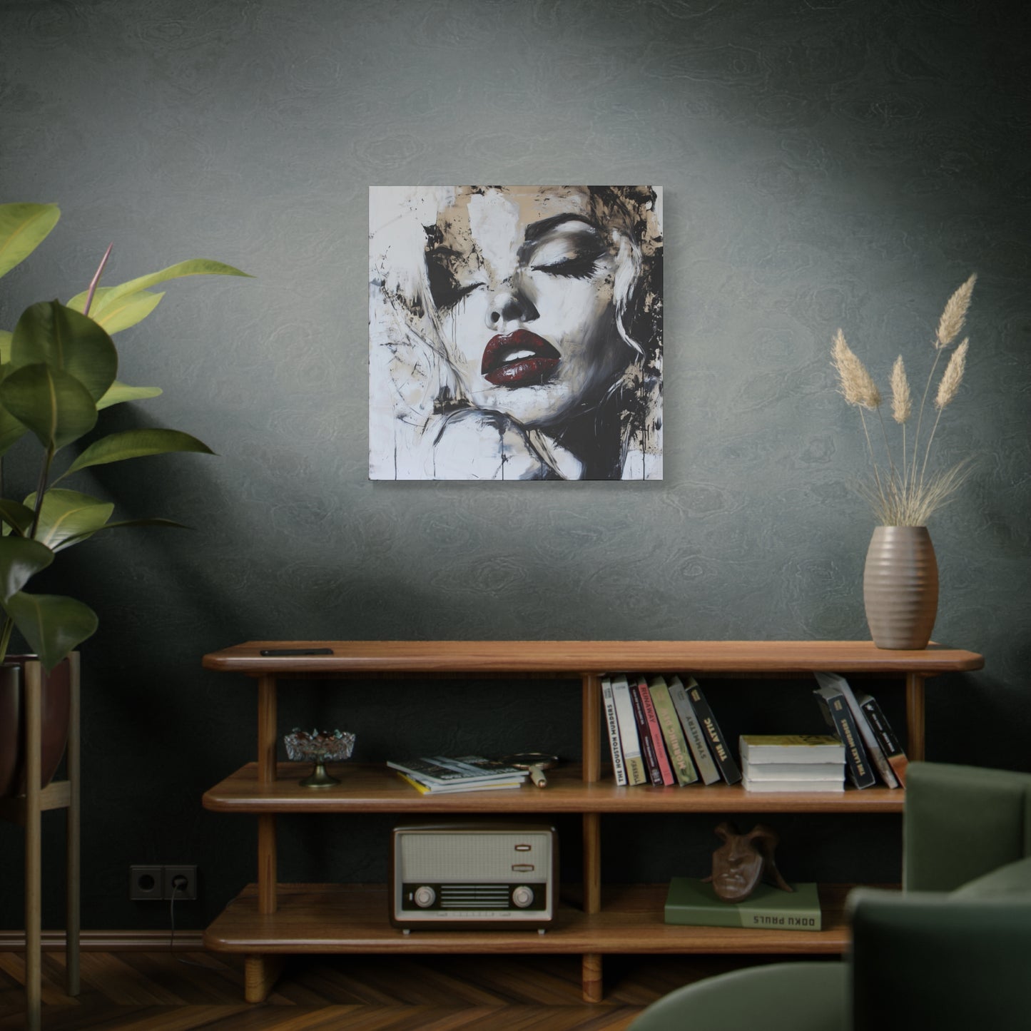 Gallery Wrapped Canvas, Guilt and Grit Adult Art Canvas, Erotic Pinup Art Canvas – Talia