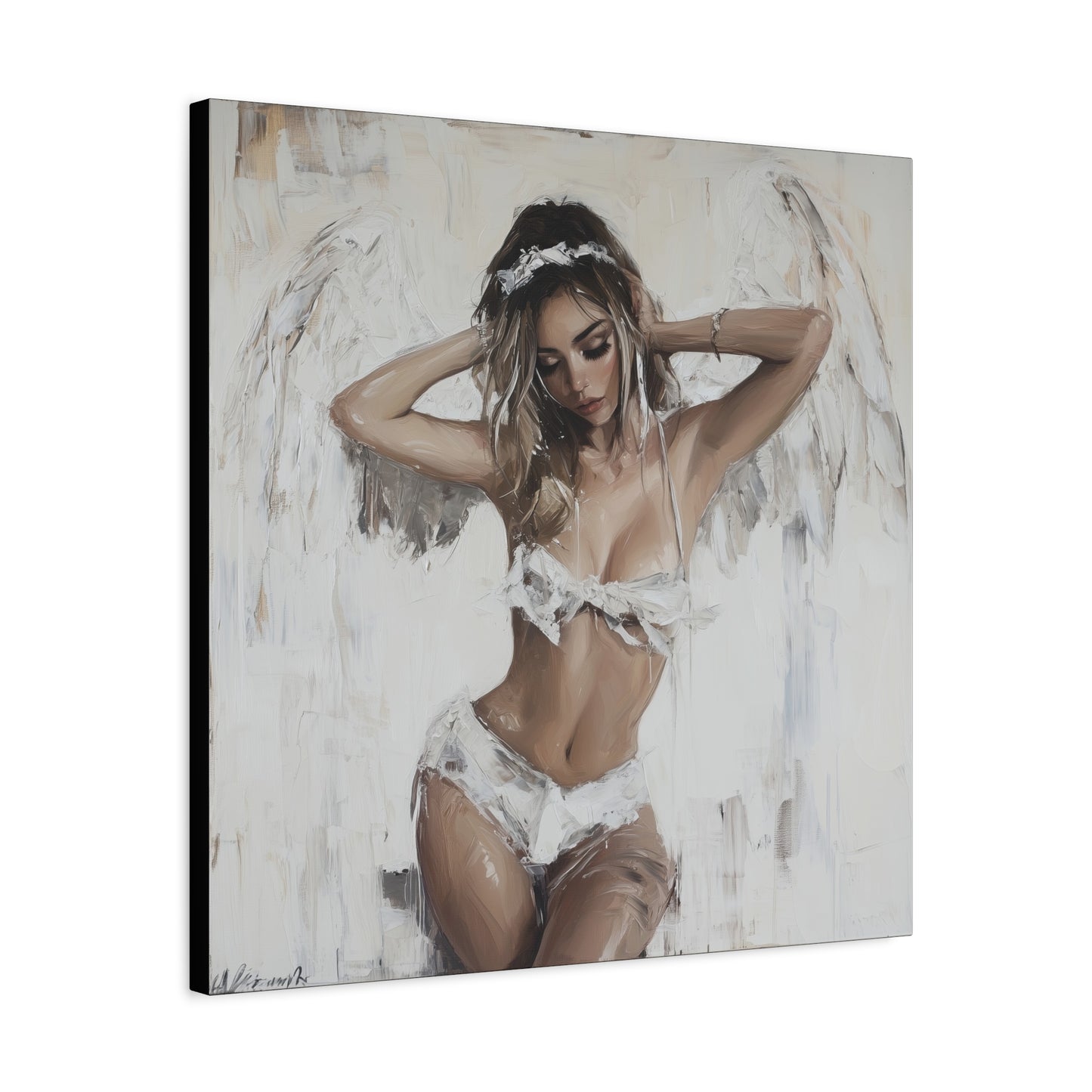 Gallery Wrapped Canvas, Sinners and Saints Art Canvas, Erotic Pinup Art Canvas – Holly