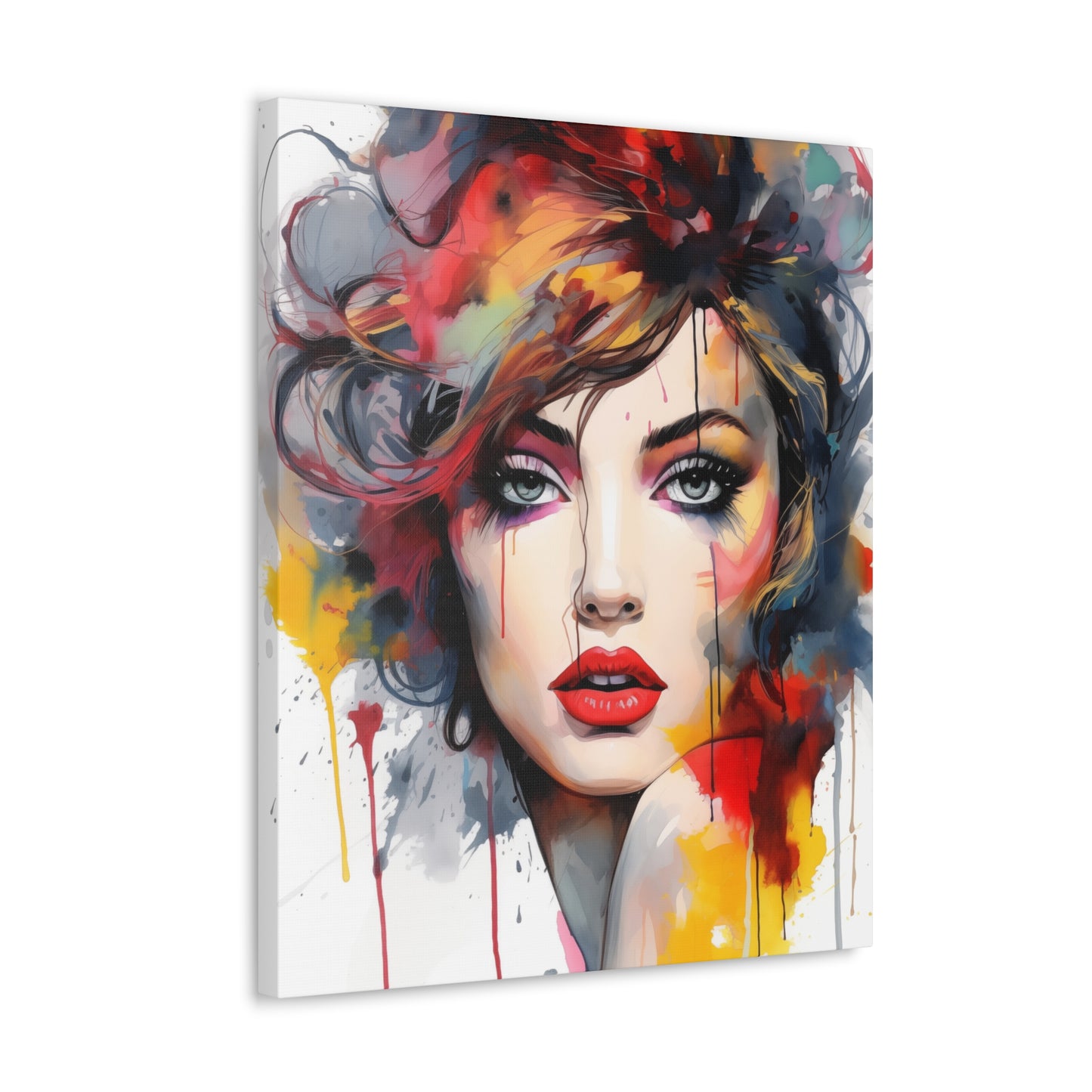 Canvas Wall Art, Gallery Wrapped Pop Art, Femme Doll Wall Art – Alessia