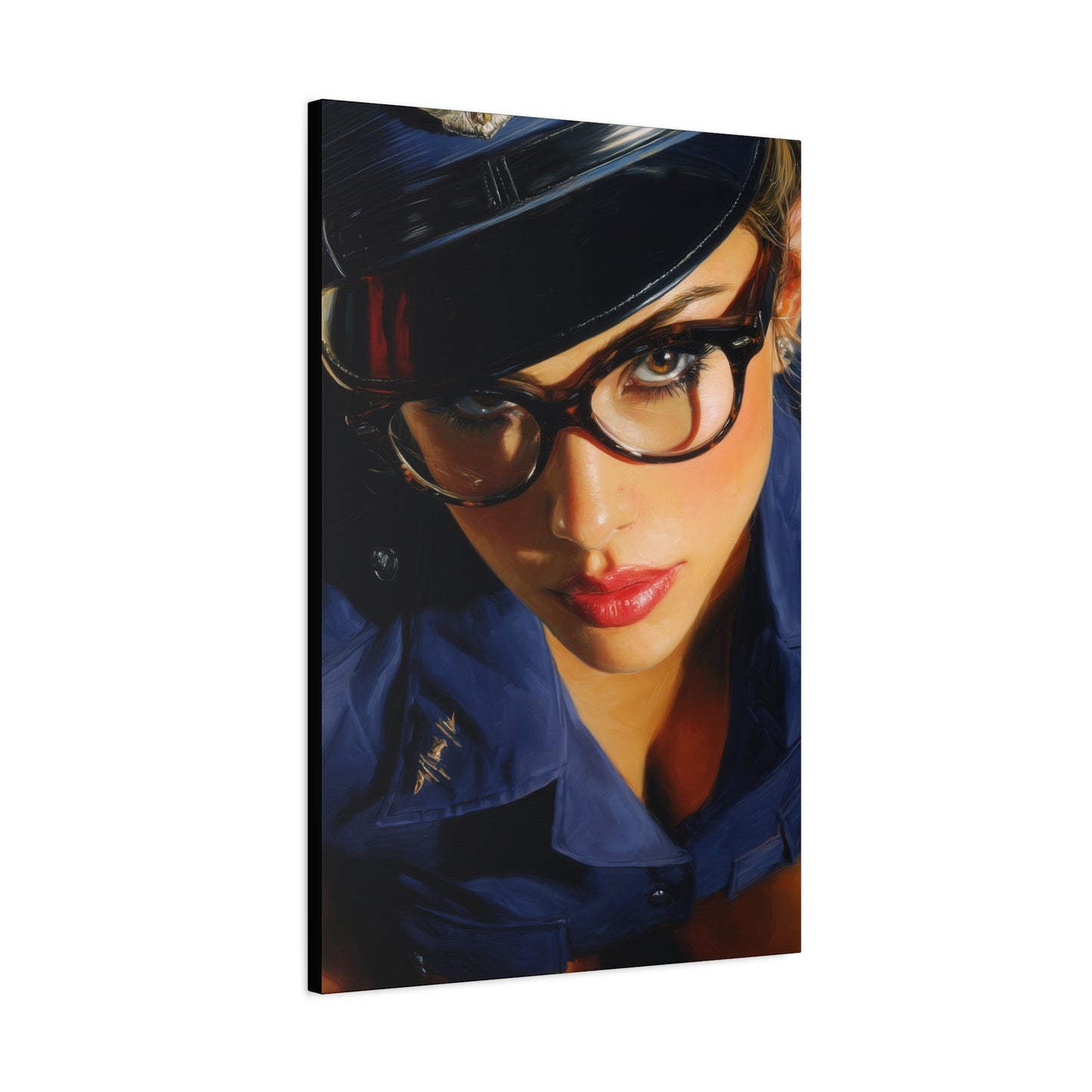 Gallery Wrapped Canvas, Liberty and Lace Art Canvas, Erotic Pinup Art Canvas – Janice