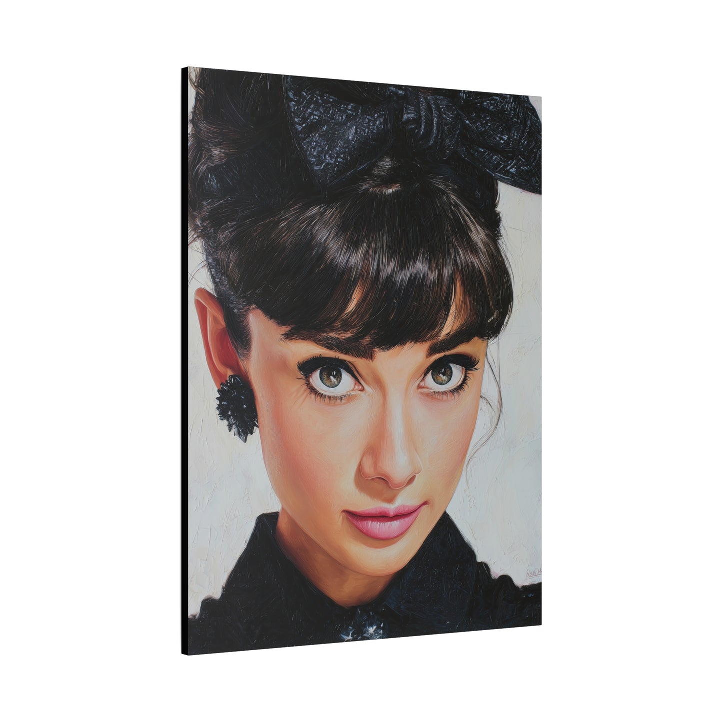 Gallery Wrapped Canvas, The Diva Project Art Canvas, Pinup Art Canvas – Audrey Hepburn - NINE