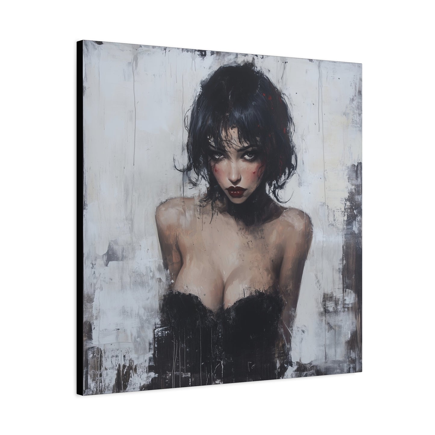 Gallery Wrapped Canvas, Sinners and Saints Art Canvas, Erotic Pinup Art Canvas – Lorna
