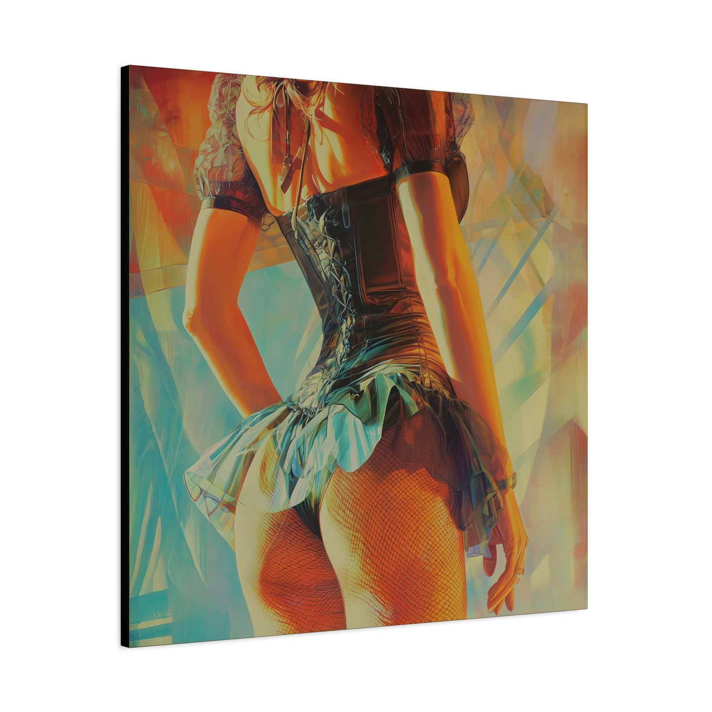 Gallery Wrapped Canvas, Tongue and Cheek Art Canvas, Naughty Girl Art Canvas – Kristen