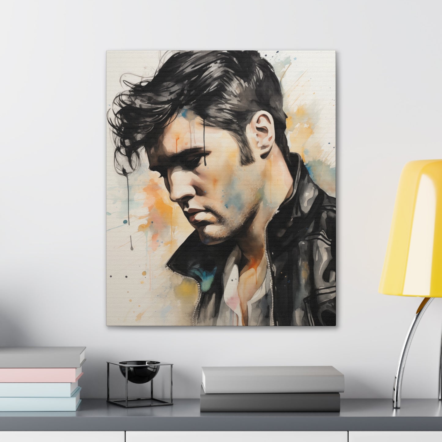 Gallery Wrapped Canvas, Celebrity Inspired, Pop Art Canvas – Elvis Also