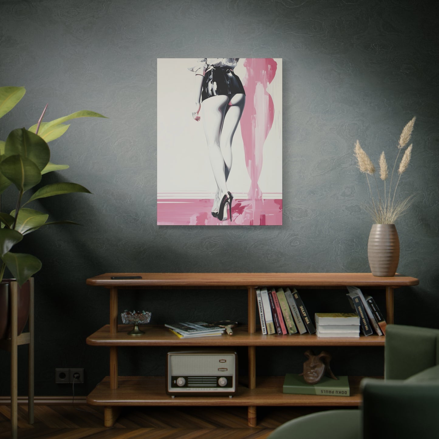 Gallery Wrapped Canvas, Tongue and Cheek Art Canvas, Naughty Girl Art Canvas – Barbi