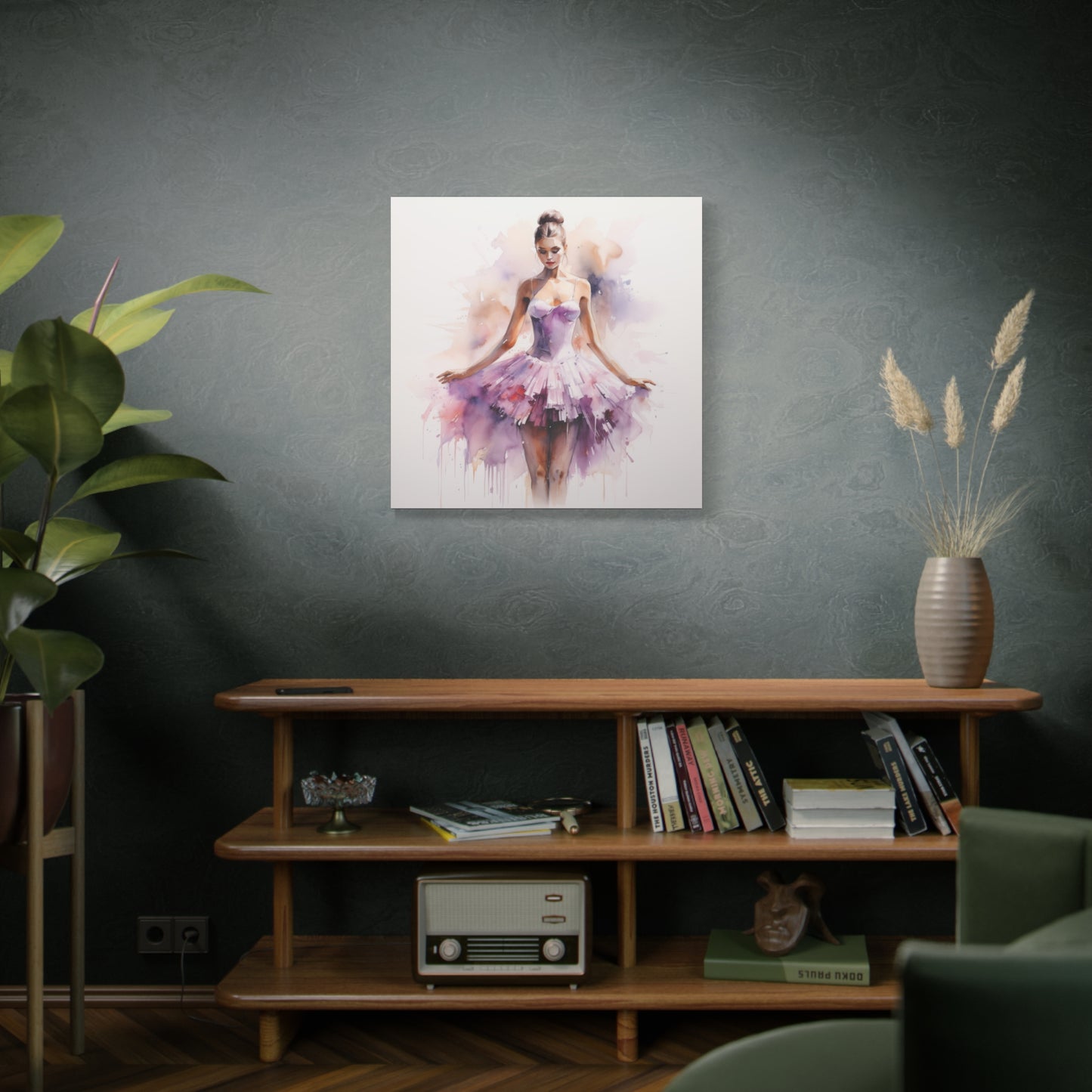 Pointes and Platforms, Gallery Wrapped Canvas, Ballerina Beauty, Ballet Art Canvas – Joanna