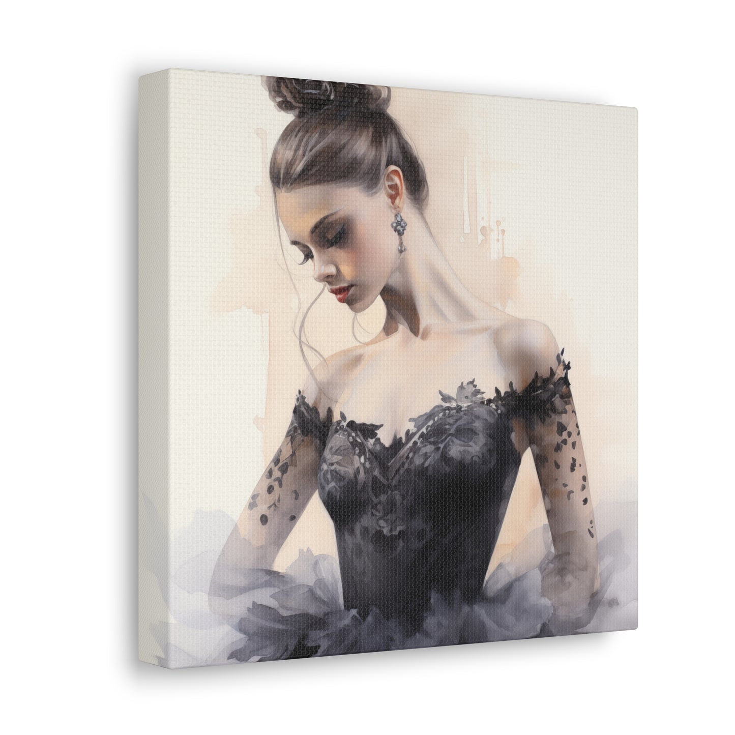 Gallery Wrapped Canvas, Ballerina Beauty, Ballet Art Canvas – Lola