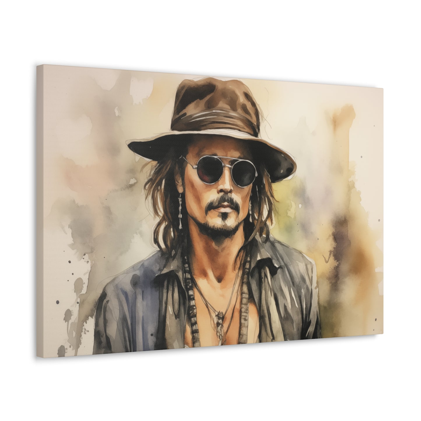 Gallery Wrapped Canvas, Celebrity Inspired, Pop Art Canvas – Johnny