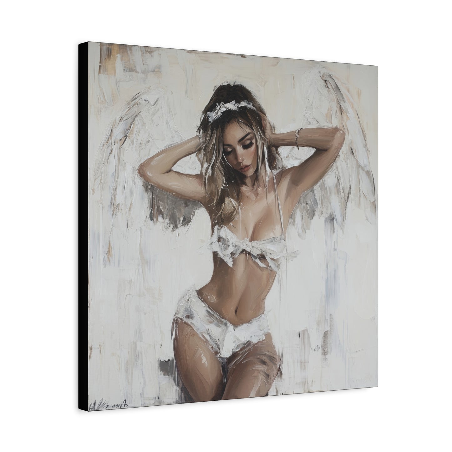 Gallery Wrapped Canvas, Sinners and Saints Art Canvas, Erotic Pinup Art Canvas – Holly
