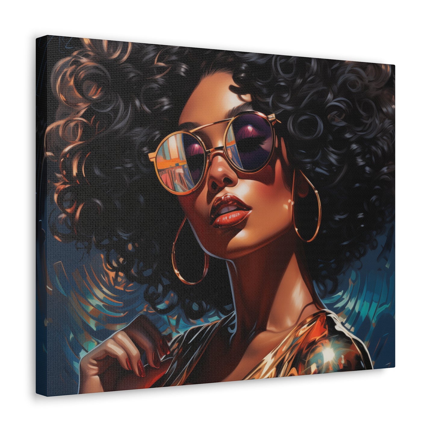 Gallery Wrapped Canvas, Retro Urban Queen, Femme Doll Art Canvas – Kesha