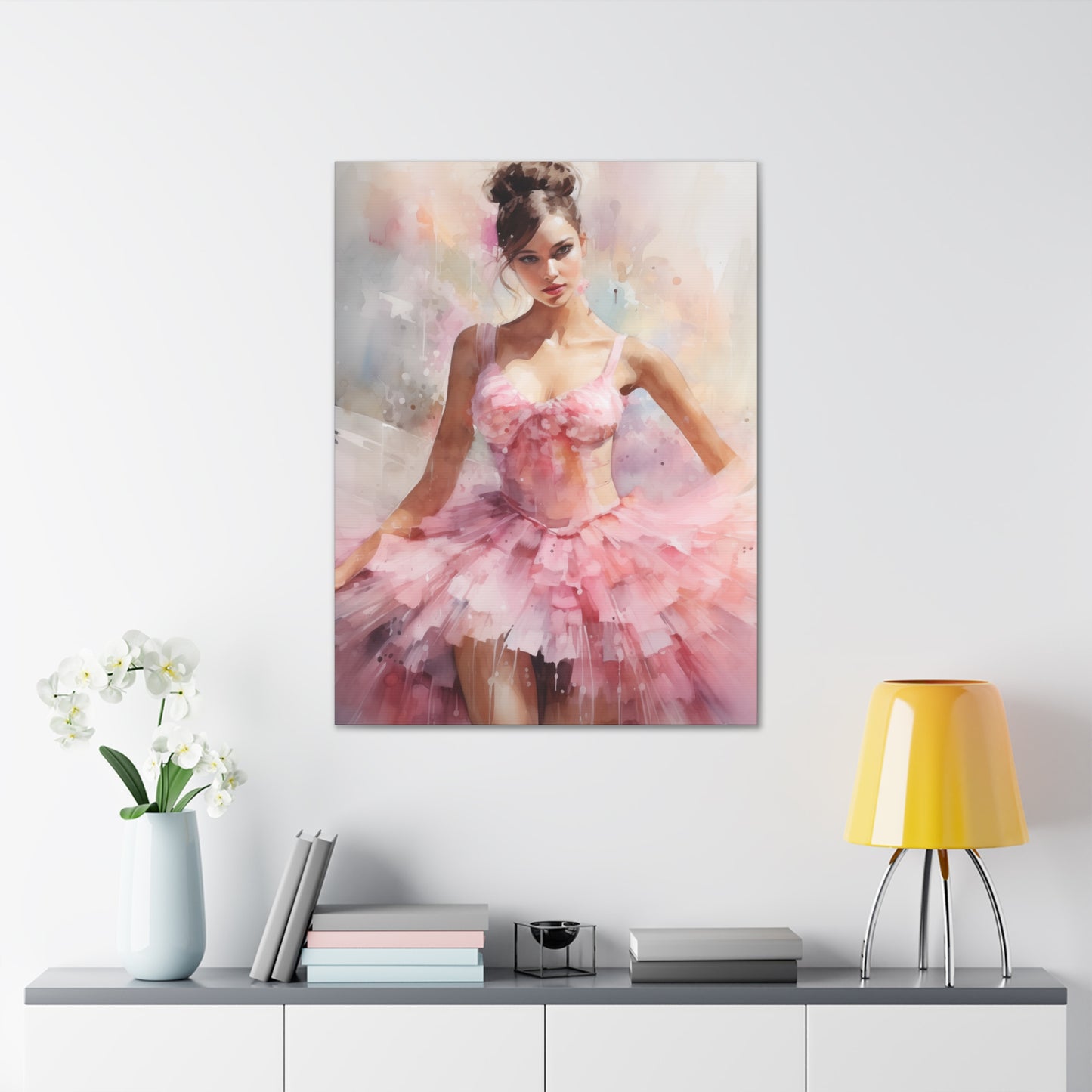 Gallery Wrapped Canvas, Ballerina Beauty, Ballet Art Canvas – Lily