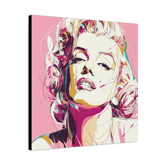 Gallery Wrapped Canvas, The Diva Project Art Canvas, Pinup Art Canvas – Marilyn Monroe - SIX