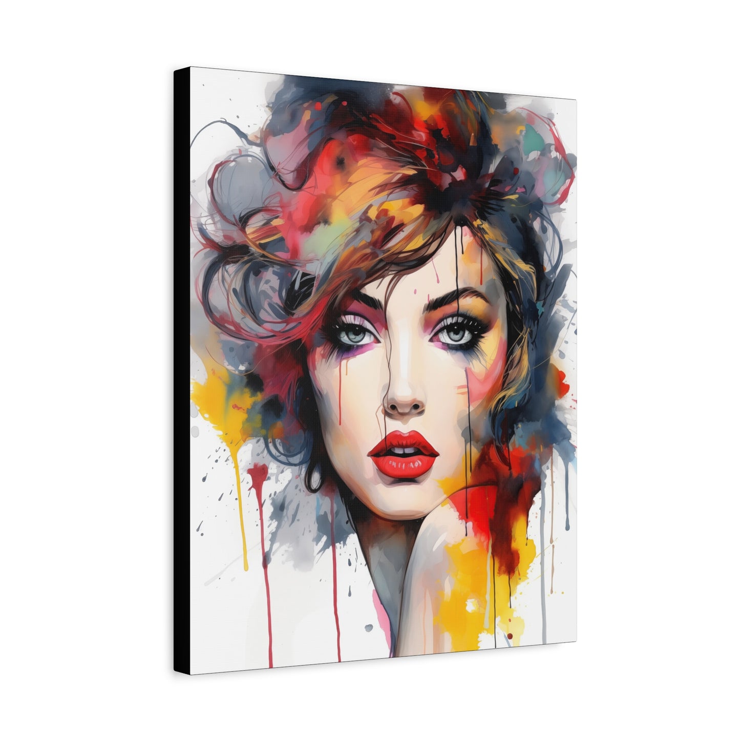 Canvas Wall Art, Gallery Wrapped Pop Art, Femme Doll Wall Art – Alessia