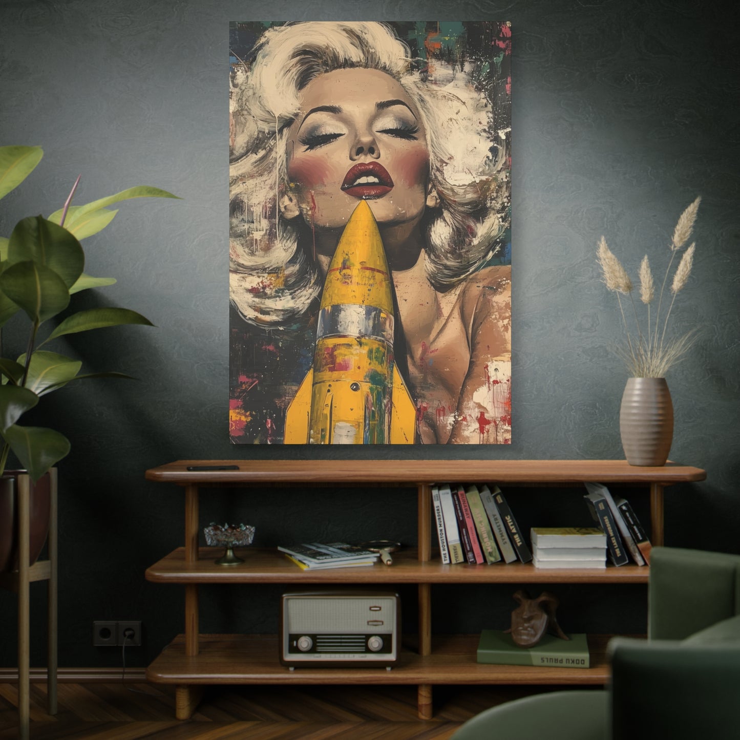 Gallery Wrapped Canvas, Guilt and Grit Adult Art Canvas, Erotic Pinup Art Canvas – Jennifer