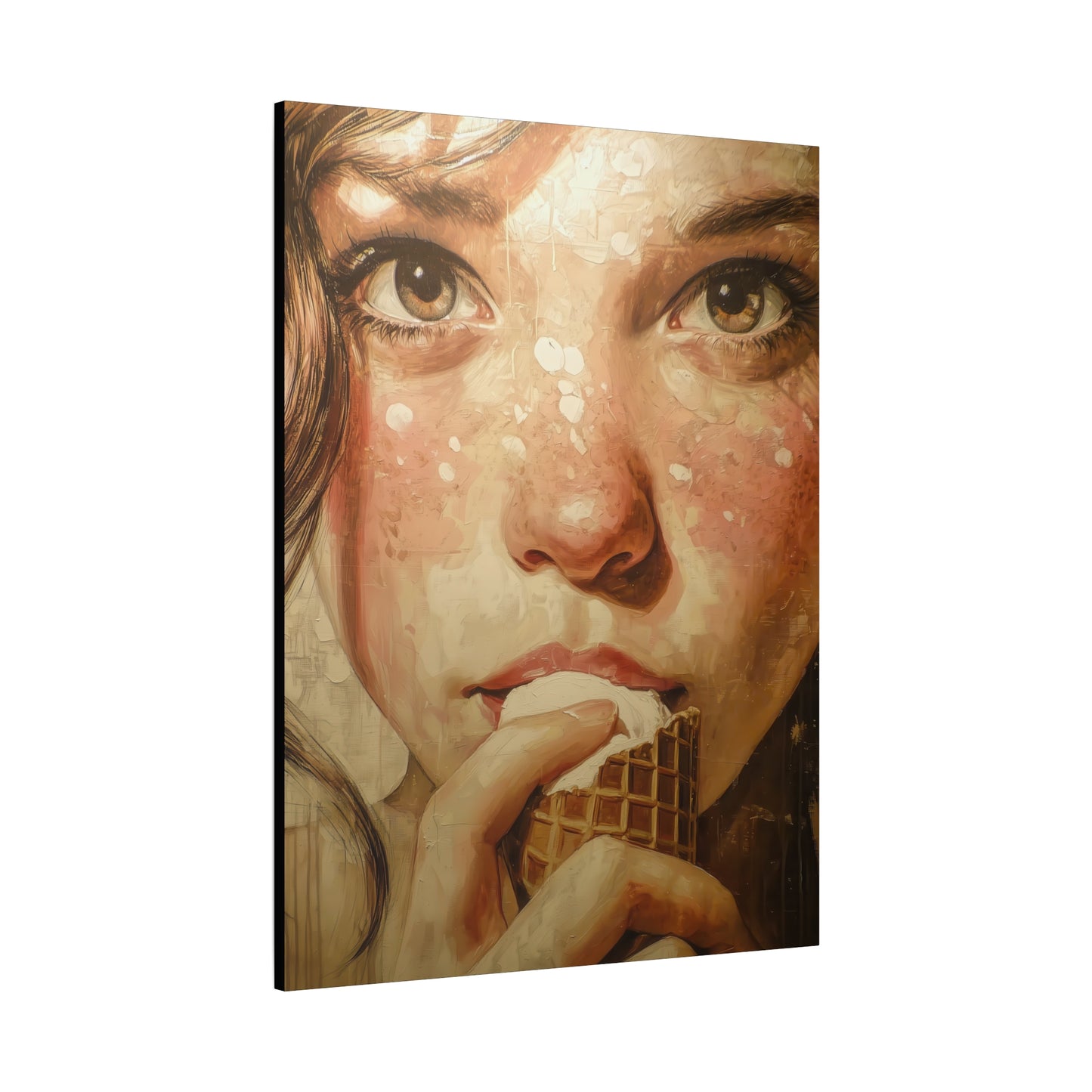 Gallery Wrapped Canvas, Sweet Summer Nostalgia, Sugar and Spice Art Canvas, Ice Cream Dreams Art – Fern