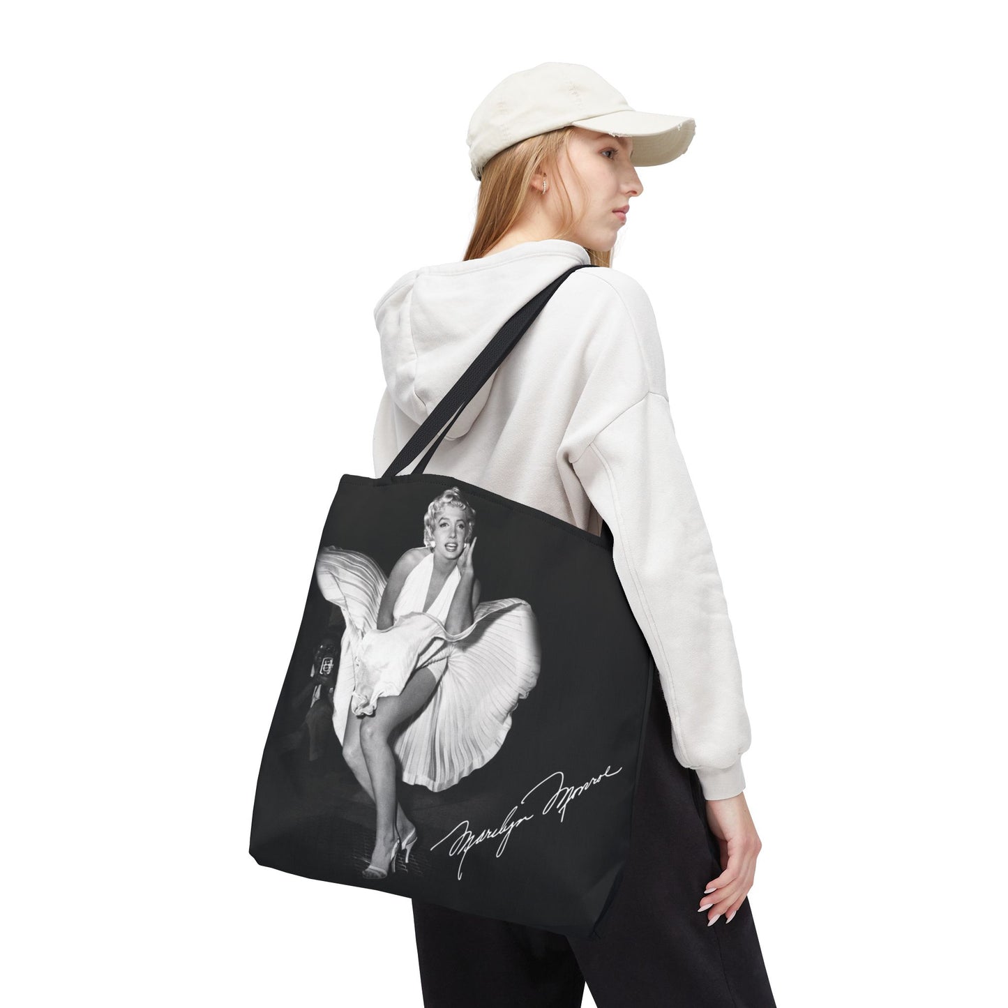 Celebrity Tote Bag, Utility Tote - Marilyn Monroe Subway Grate Tote - New York