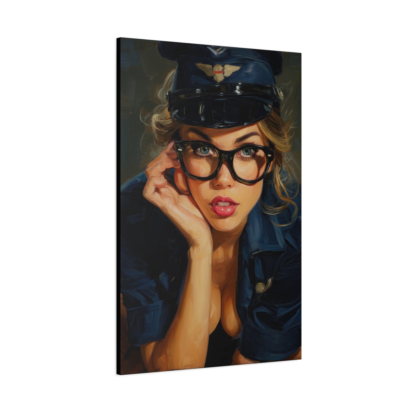 Gallery Wrapped Canvas, Liberty and Lace Art Canvas, Erotic Pinup Art Canvas – Savannah