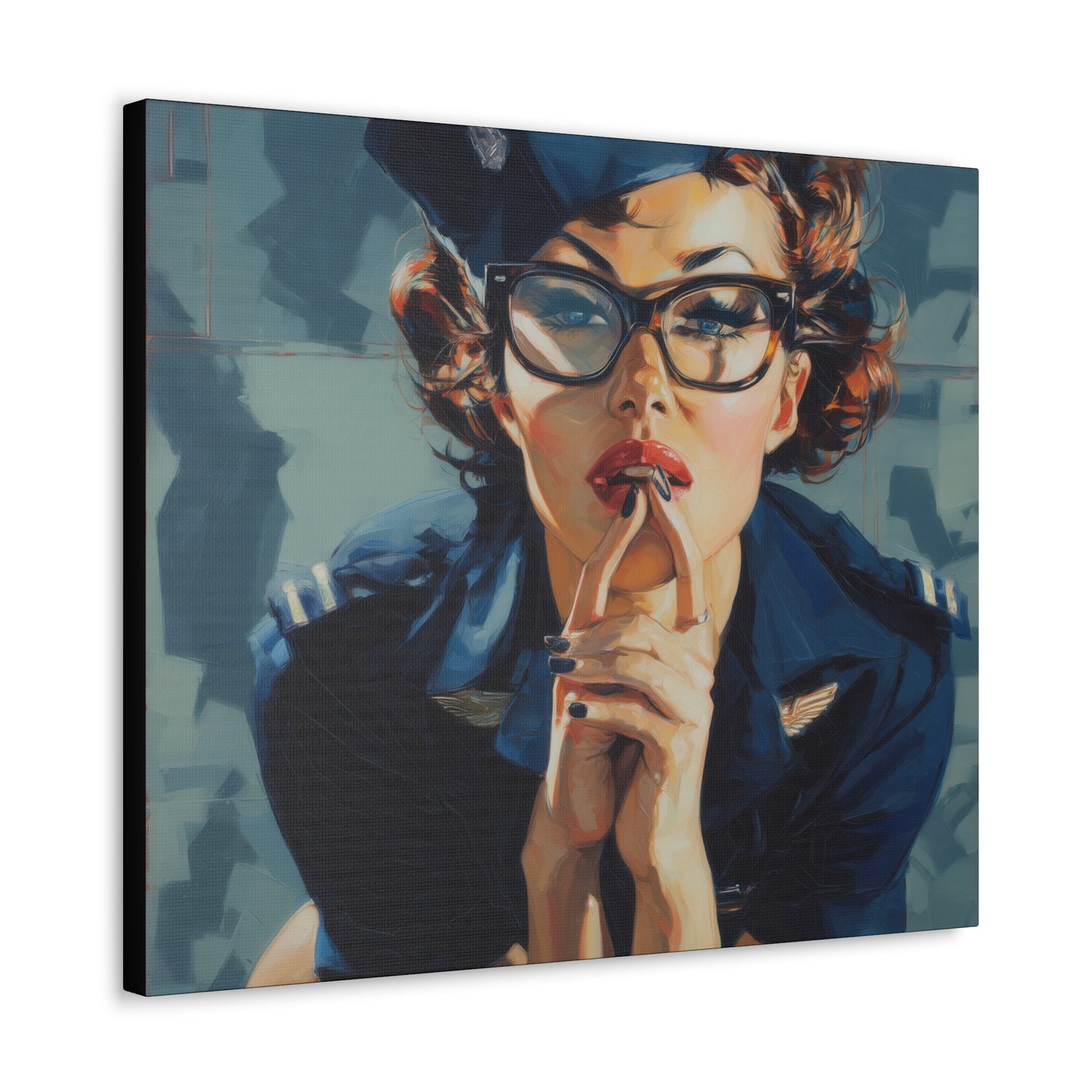 Gallery Wrapped Canvas, Liberty and Lace Art Canvas, Erotic Art Canvas – Peggy Sue