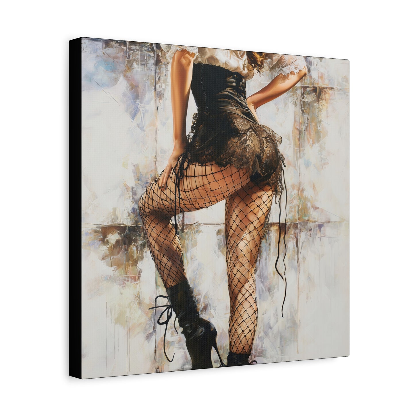 Gallery Wrapped Canvas, Tongue and Cheek Art Canvas, Naughty Girl Art Canvas – Jessica