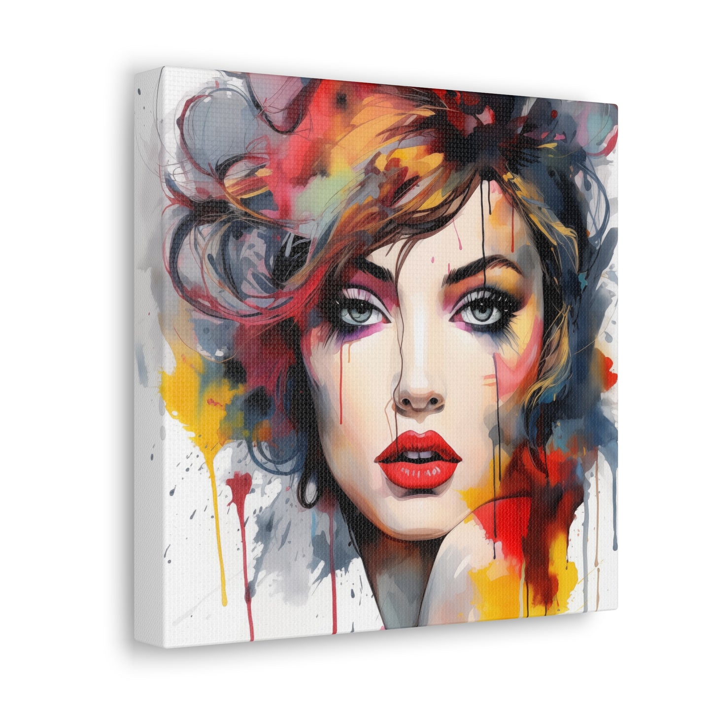 Canvas Wall Art, Gallery Wrapped Pop Art, Femme Doll Wall Art – Alessia