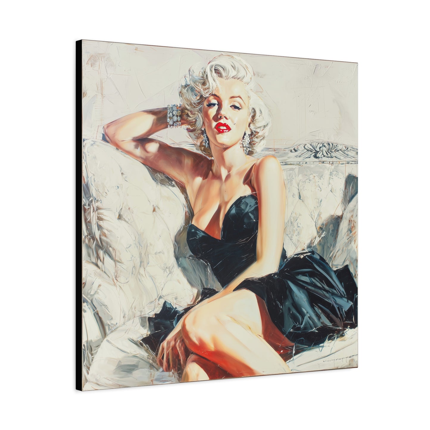 Gallery Wrapped Canvas, The Diva Project Art Canvas, Pinup Art Canvas – Marilyn Monroe - FIVE