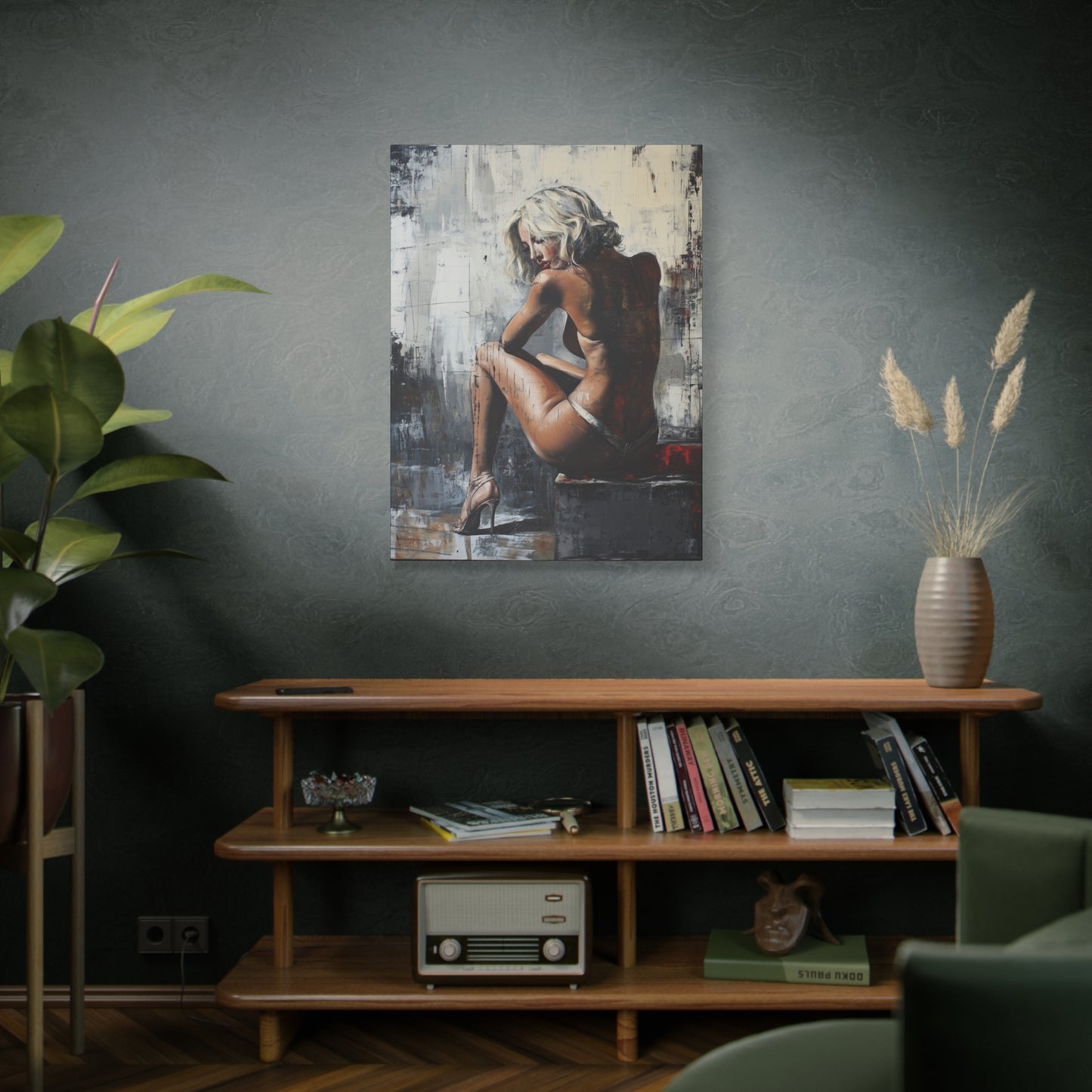 Gallery Wrapped Canvas, Guilt and Grit Adult Art Canvas, Erotic Pinup Art Canvas – Verona