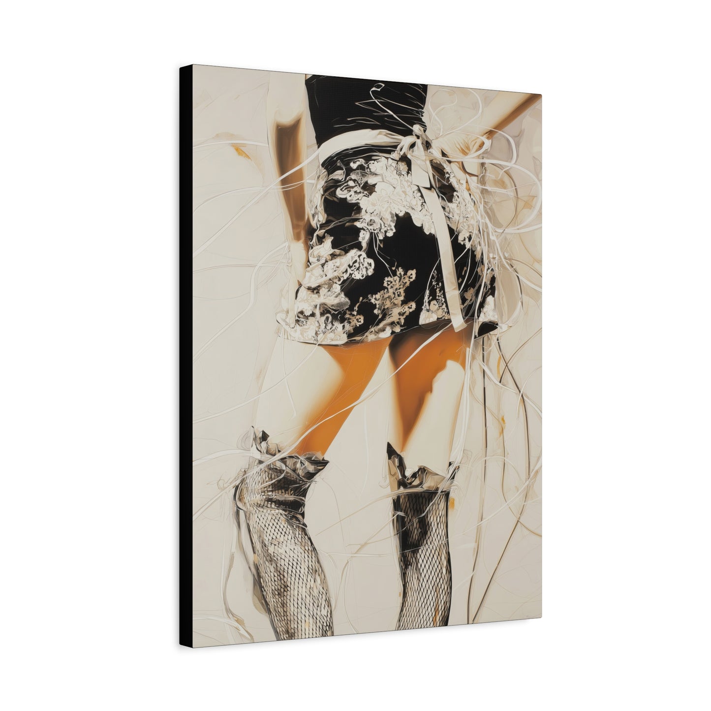 Gallery Wrapped Canvas, Tongue and Cheek Art Canvas, Naughty Girl Art Canvas – Lana
