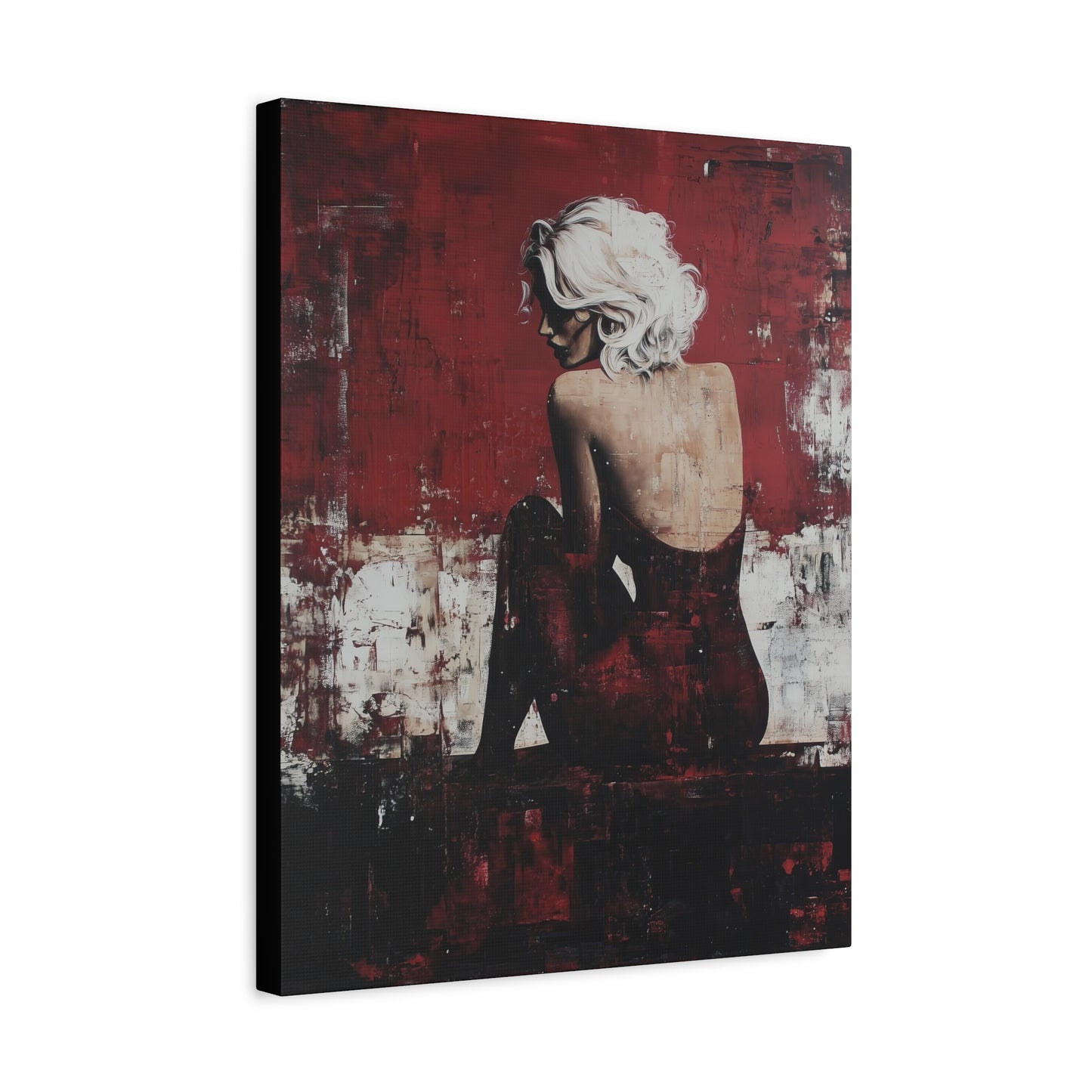 Gallery Wrapped Canvas, Guilt and Grit Adult Art Canvas, Erotic Pinup Art Canvas – Vivica