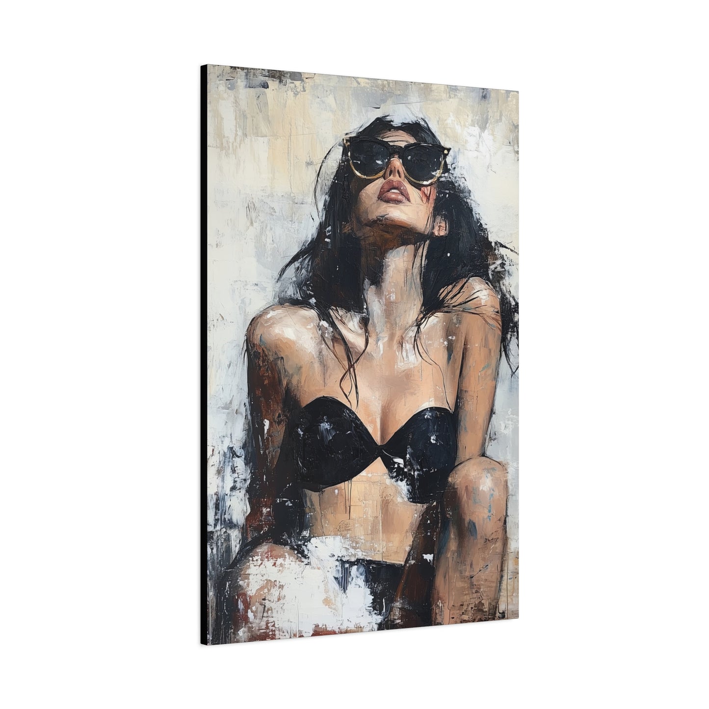 Gallery Wrapped Canvas, Sinners and Saints Art Canvas, Erotic Pinup Art Canvas – Stevie
