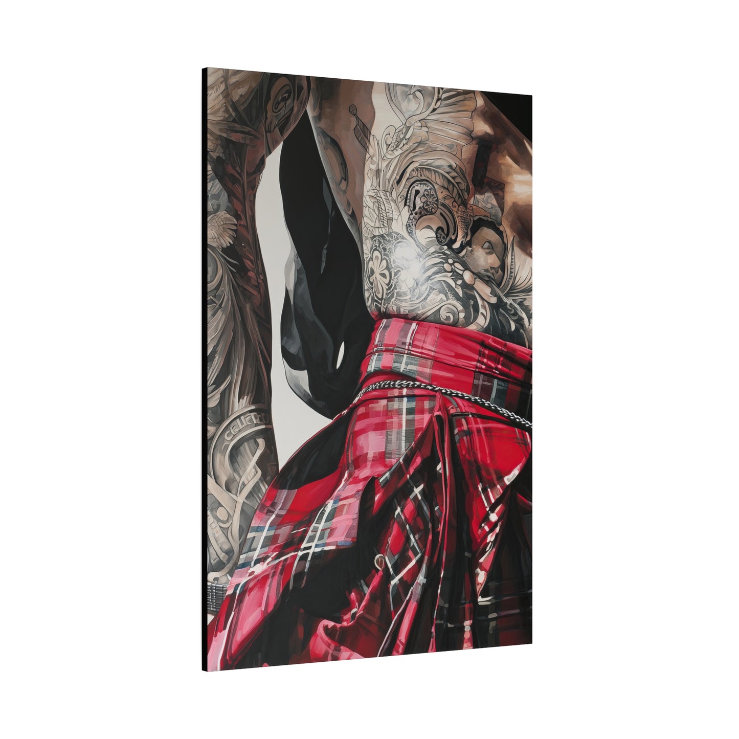 Gallery Wrapped Canvas, Kilts and Carnage Art Canvas, Erotic Pinup Art Canvas – Alexander