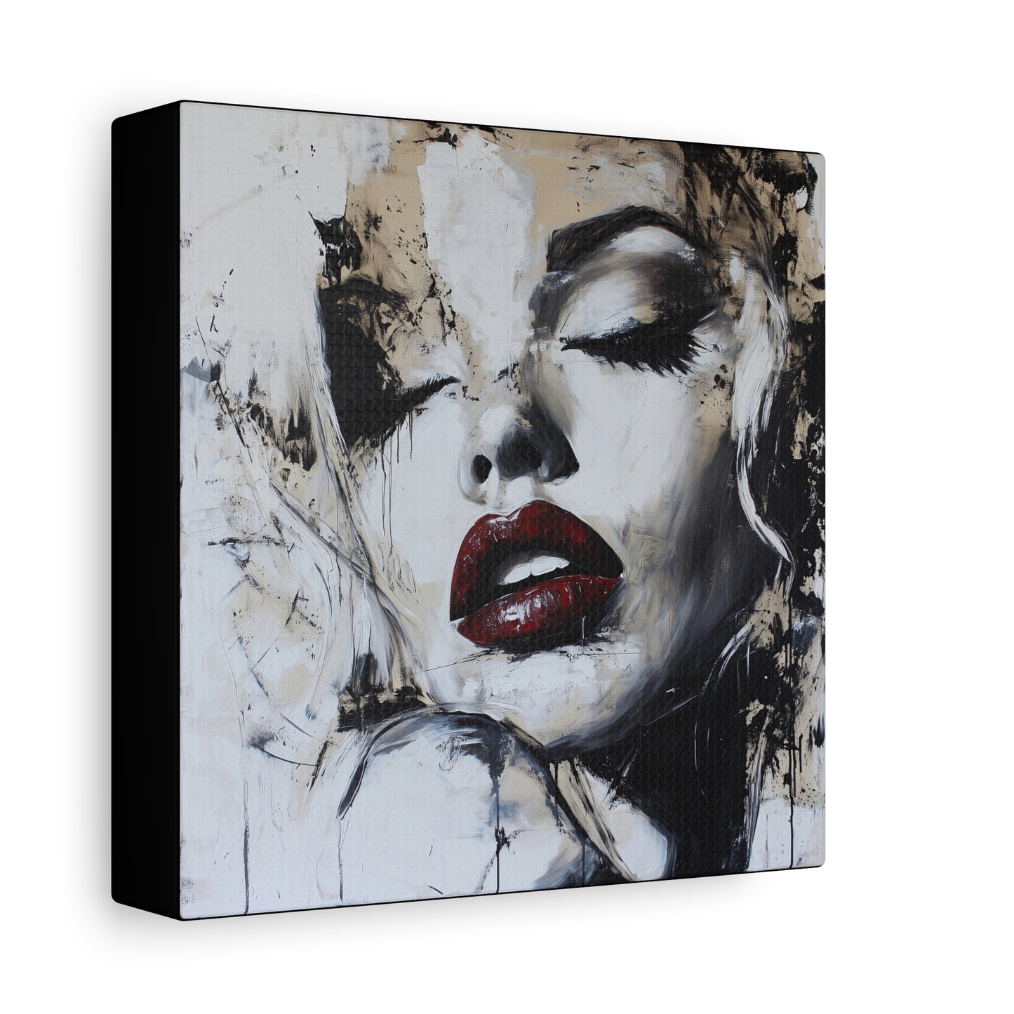Gallery Wrapped Canvas, Guilt and Grit Adult Art Canvas, Erotic Pinup Art Canvas – Talia