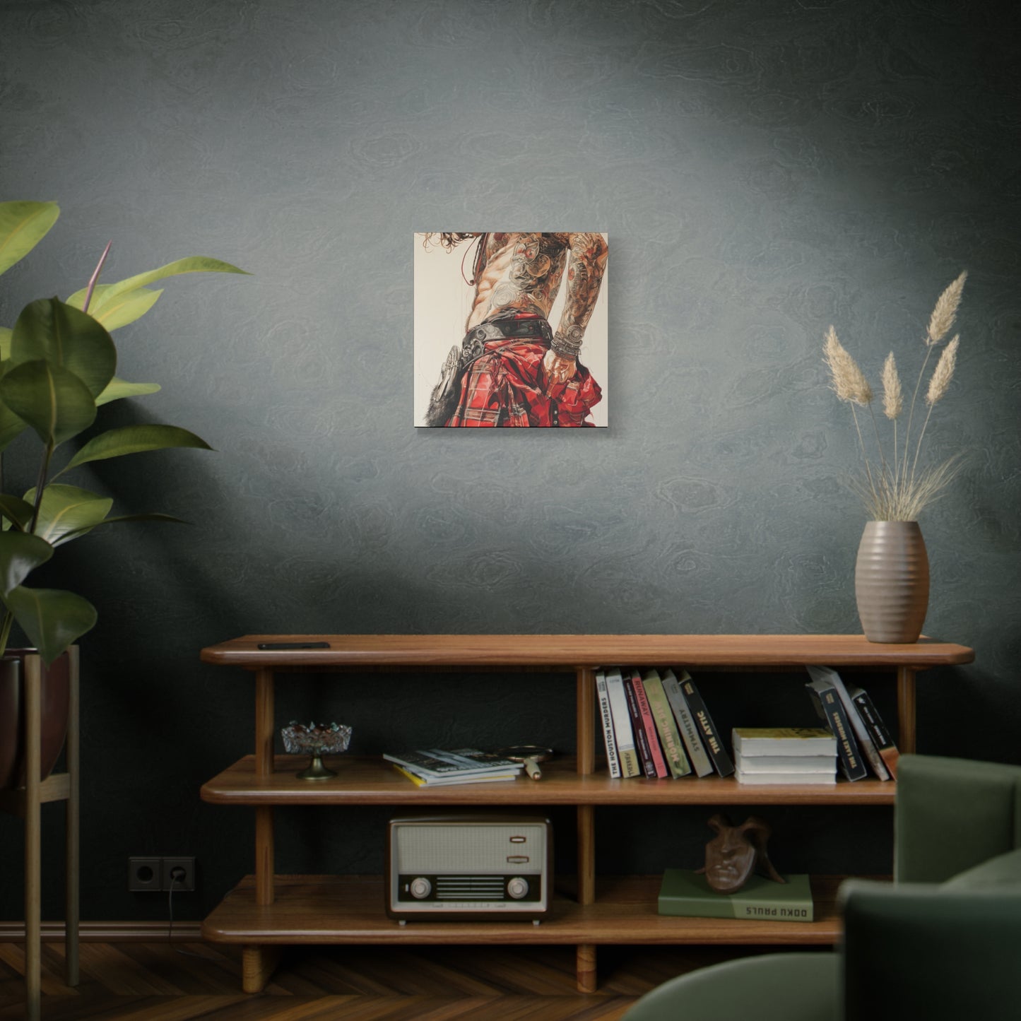 Gallery Wrapped Canvas, Kilts and Carnage Art Canvas, Erotic Pinup Art Canvas – Ronan