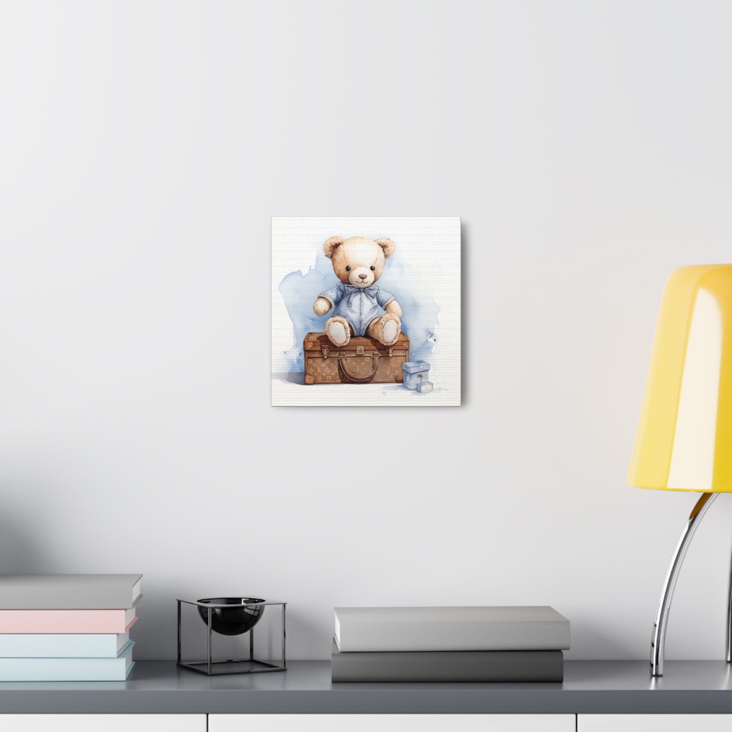 Canvas Gallery Wrap - LV Bear Wall Art - Blu