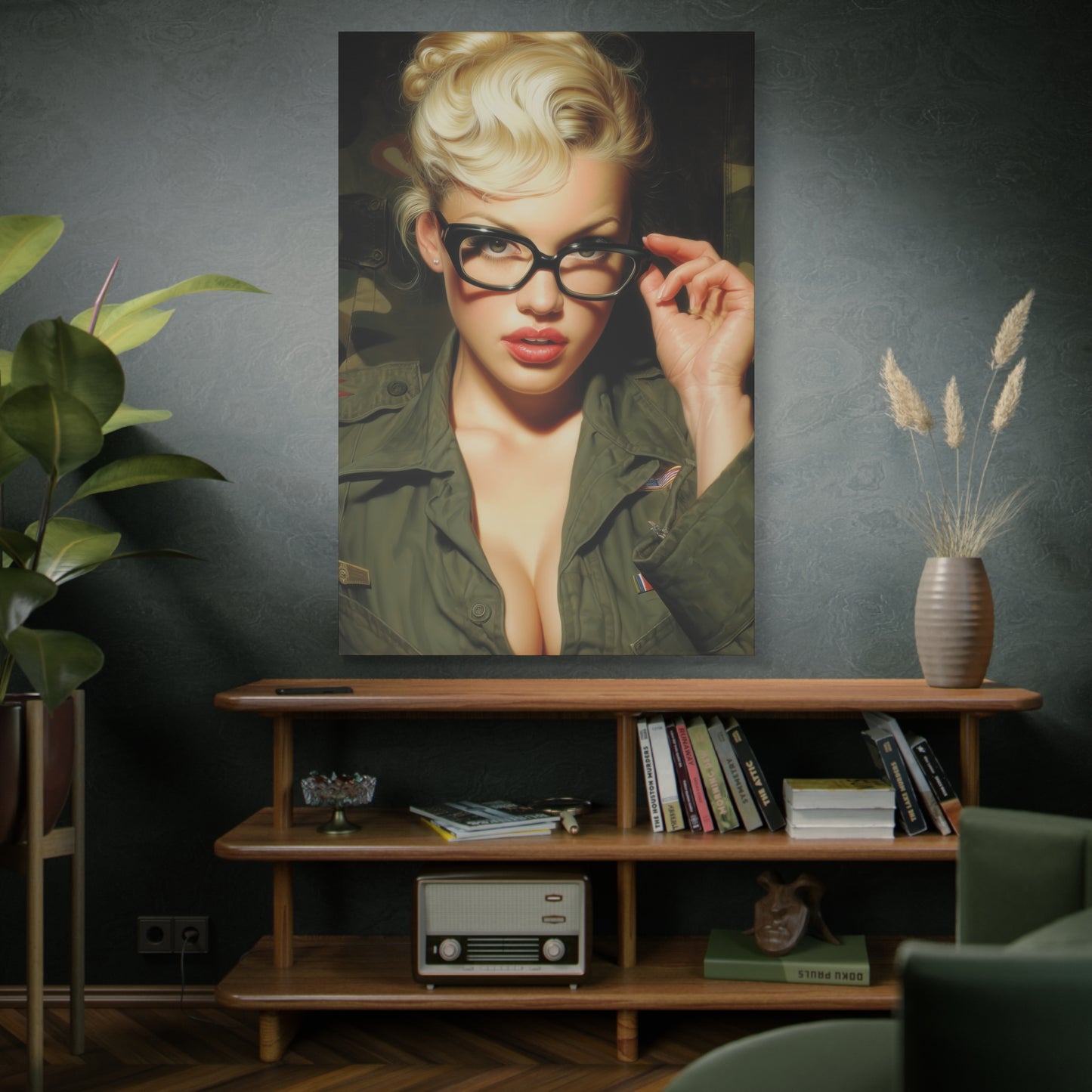 Gallery Wrapped Canvas, Liberty and Lace Art Canvas, Erotic Art Canvas – Daphne