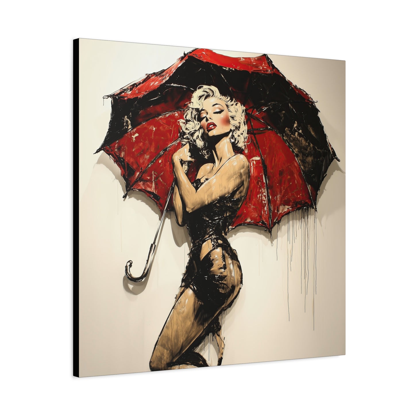 Gallery Wrapped Canvas, Guilt and Grit Adult Art Canvas, Erotic Pinup Art Canvas – Vesper