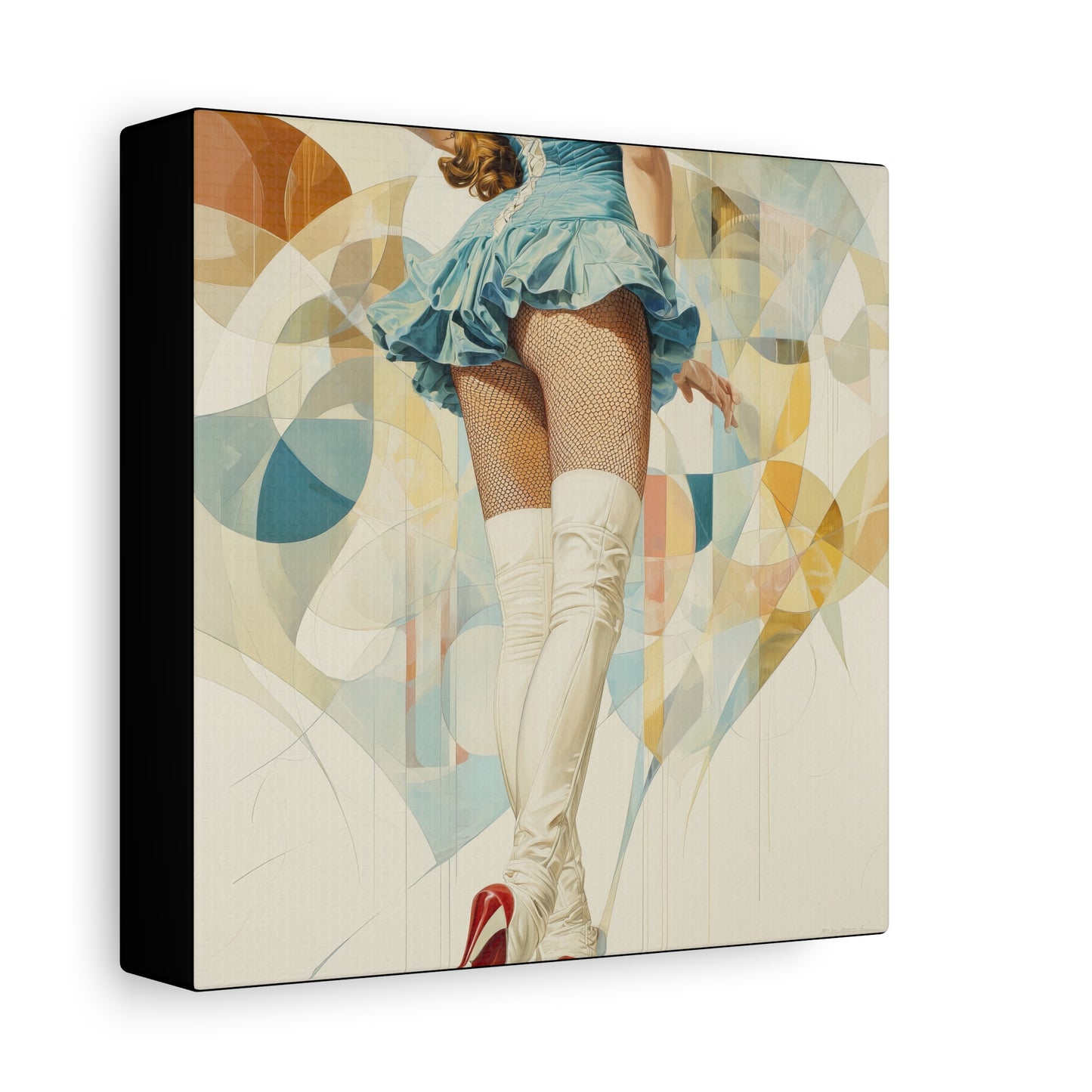 Gallery Wrapped Canvas, Tongue and Cheek Art Canvas, Naughty Girl Art Canvas – Sandy