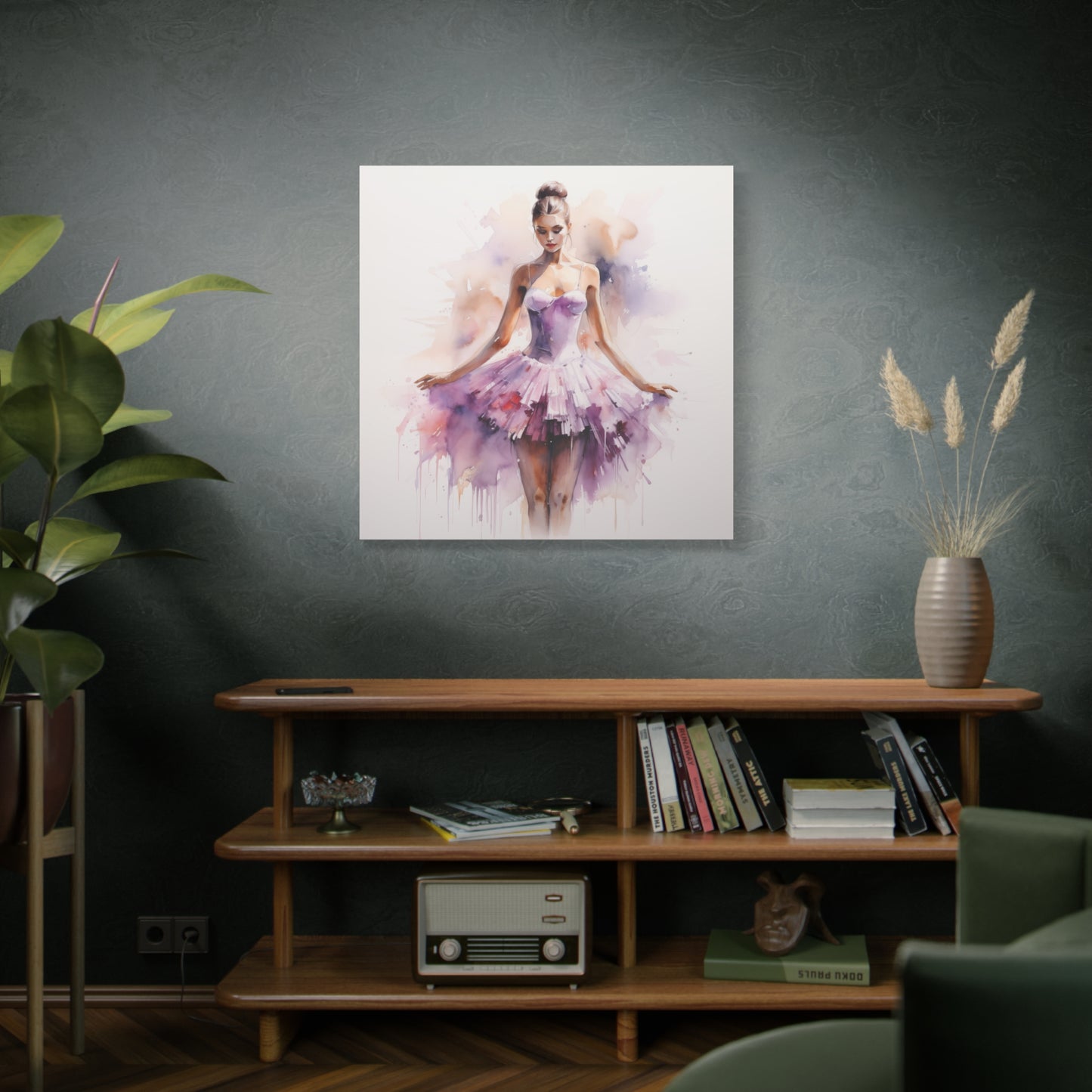 Pointes and Platforms, Gallery Wrapped Canvas, Ballerina Beauty, Ballet Art Canvas – Joanna