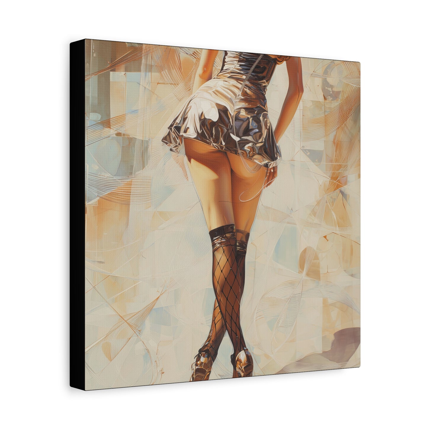 Gallery Wrapped Canvas, Tongue and Cheek Art Canvas, Naughty Girl Art Canvas – Gilda