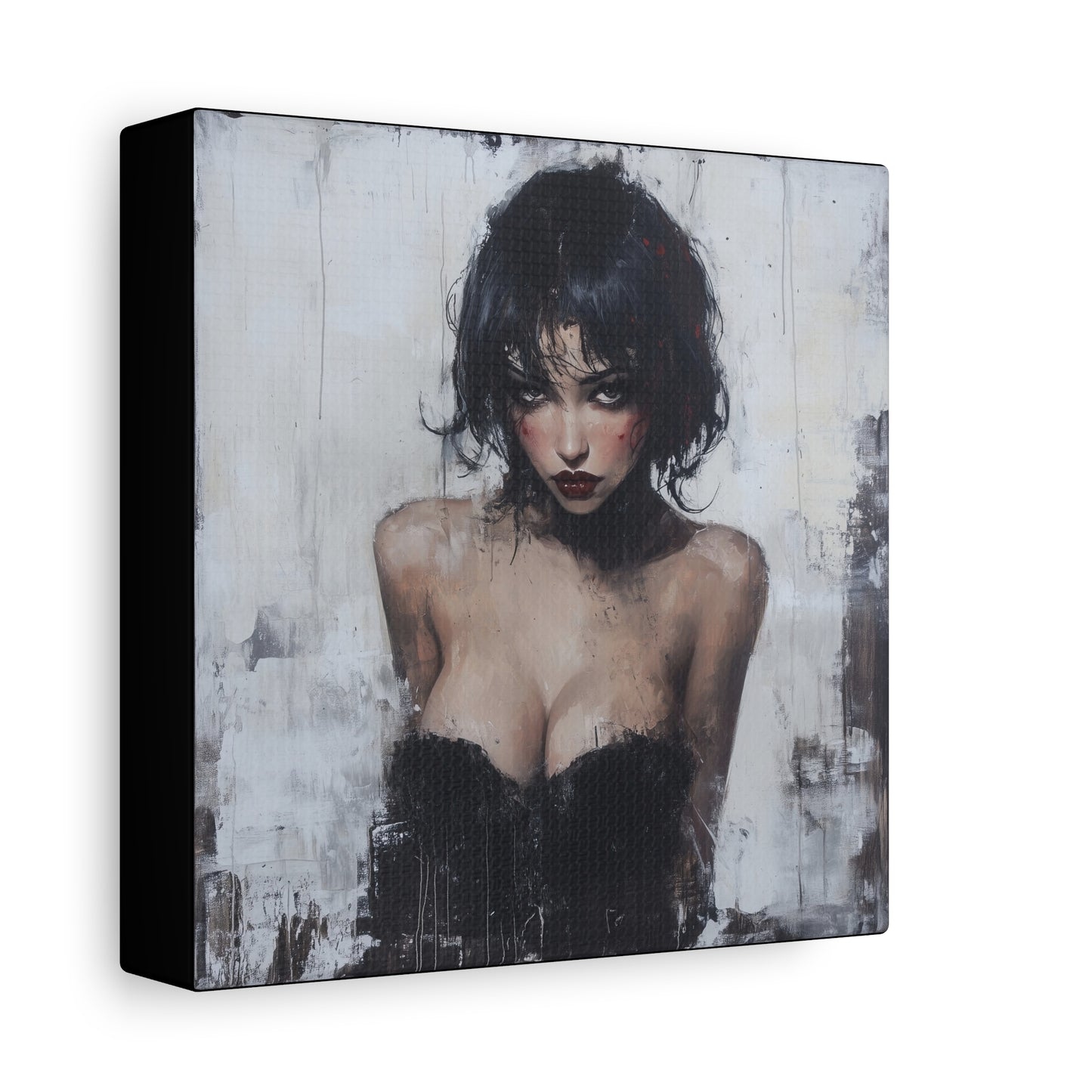 Gallery Wrapped Canvas, Sinners and Saints Art Canvas, Erotic Pinup Art Canvas – Lorna
