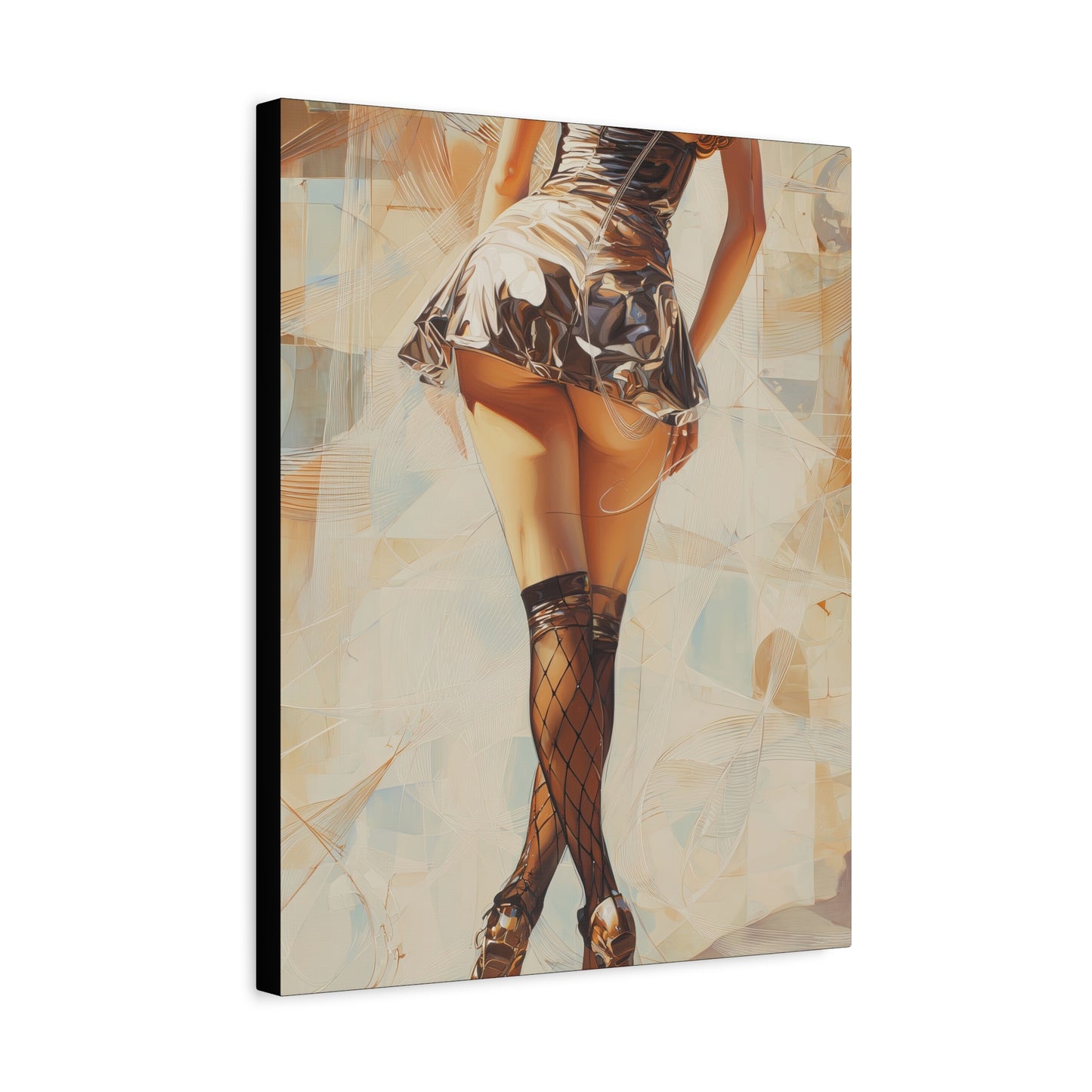 Gallery Wrapped Canvas, Tongue and Cheek Art Canvas, Naughty Girl Art Canvas – Gilda