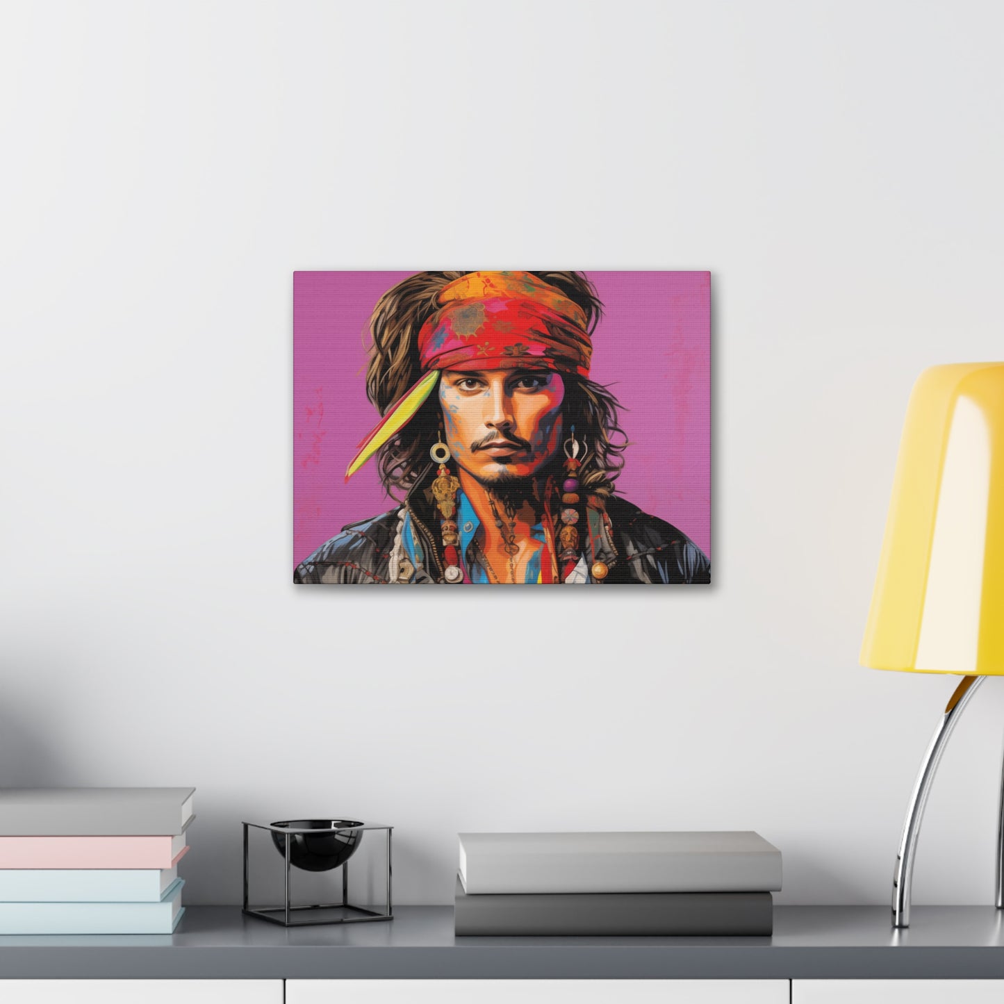Gallery Wrapped Canvas, Celebrity Inspired, Pop Art Canvas – Johnny Also