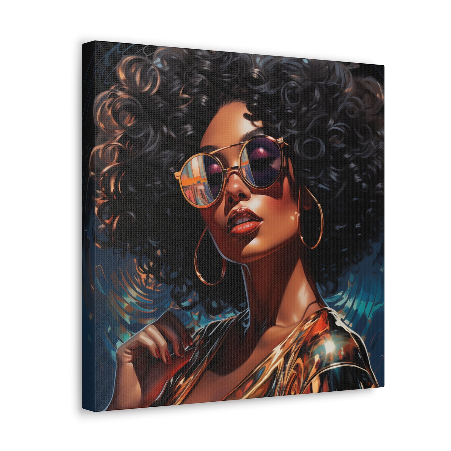 Gallery Wrapped Canvas, Retro Urban Queen, Femme Doll Art Canvas – Kesha